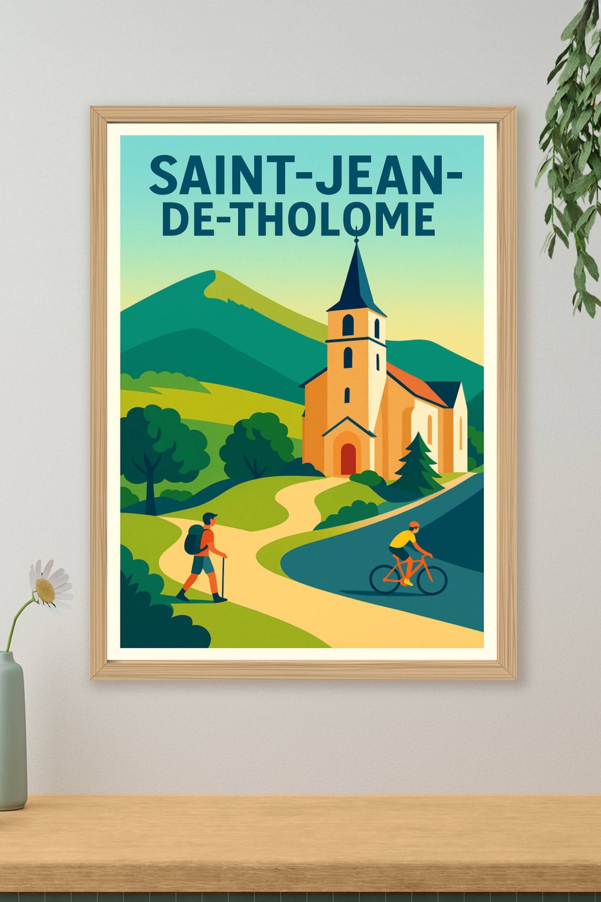 Affiche de Saint-Jean-de-Tholome - Évasion nature au pied des montagnes