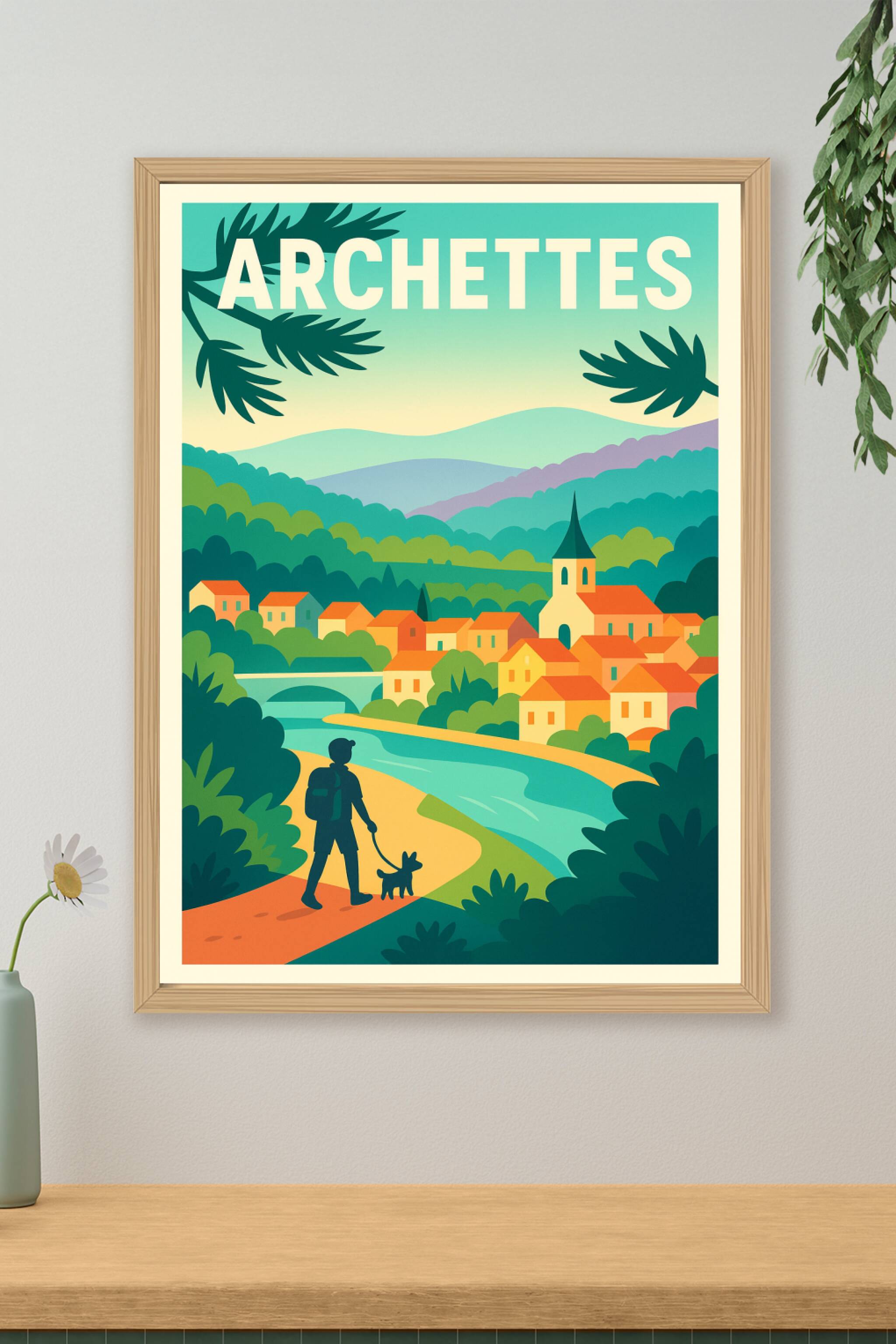 Affiche de Archettes - Un village de charme au cœur de la nature