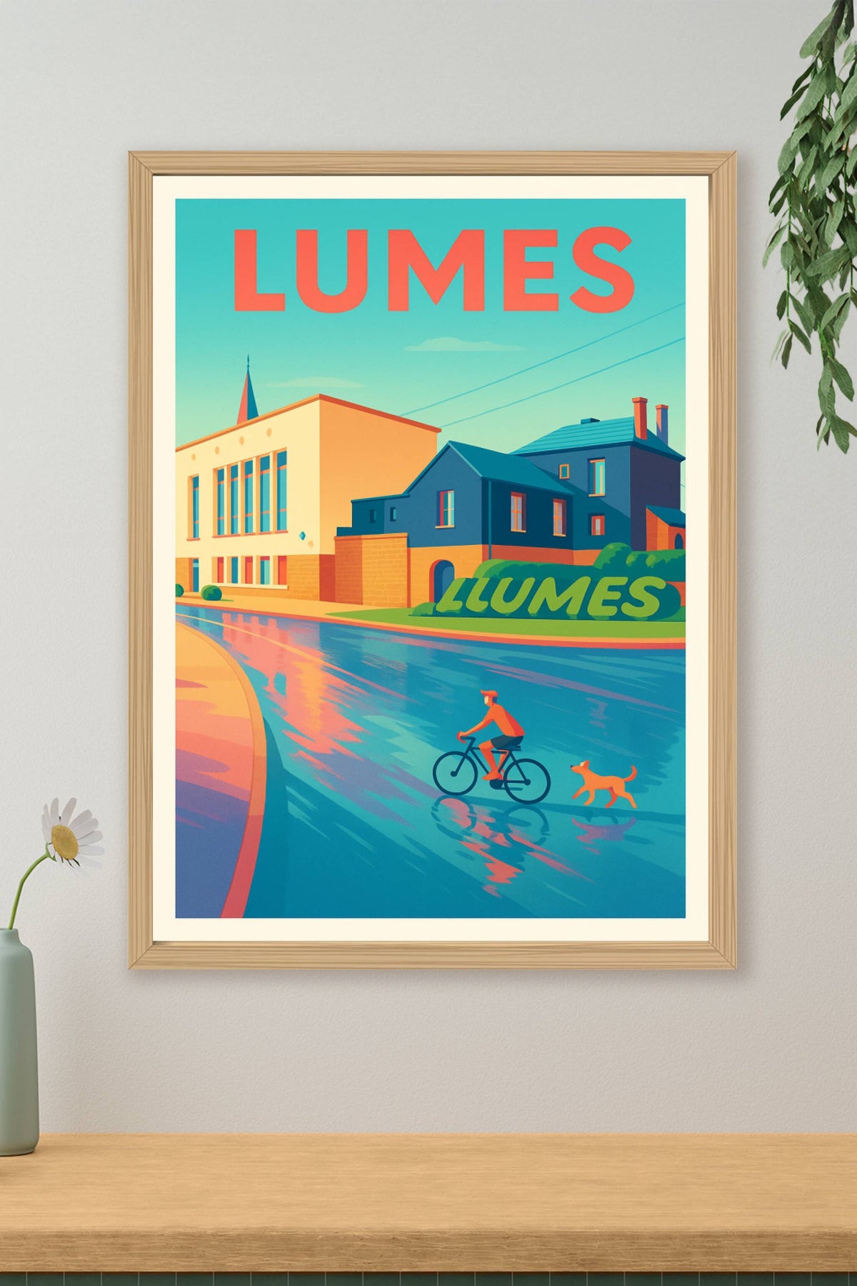 Affiche de Lumes - Charme paisible au fil de l'eau