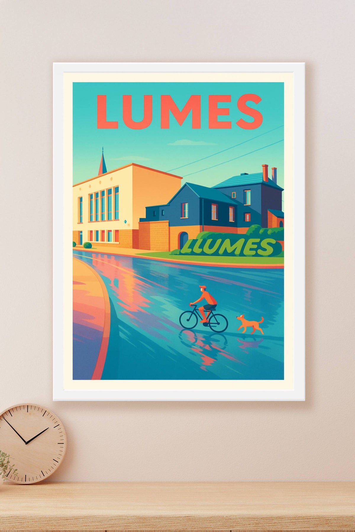 Affiche de Lumes - Charme paisible au fil de l'eau