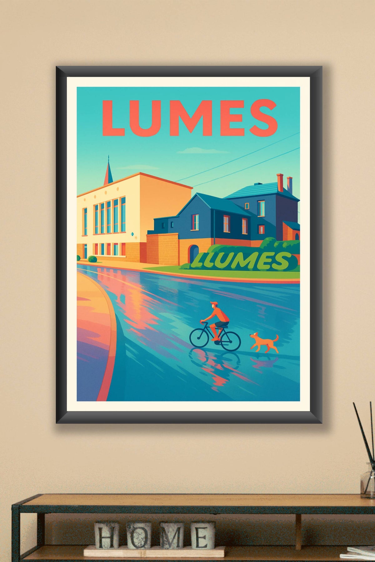 Affiche de Lumes - Charme paisible au fil de l'eau