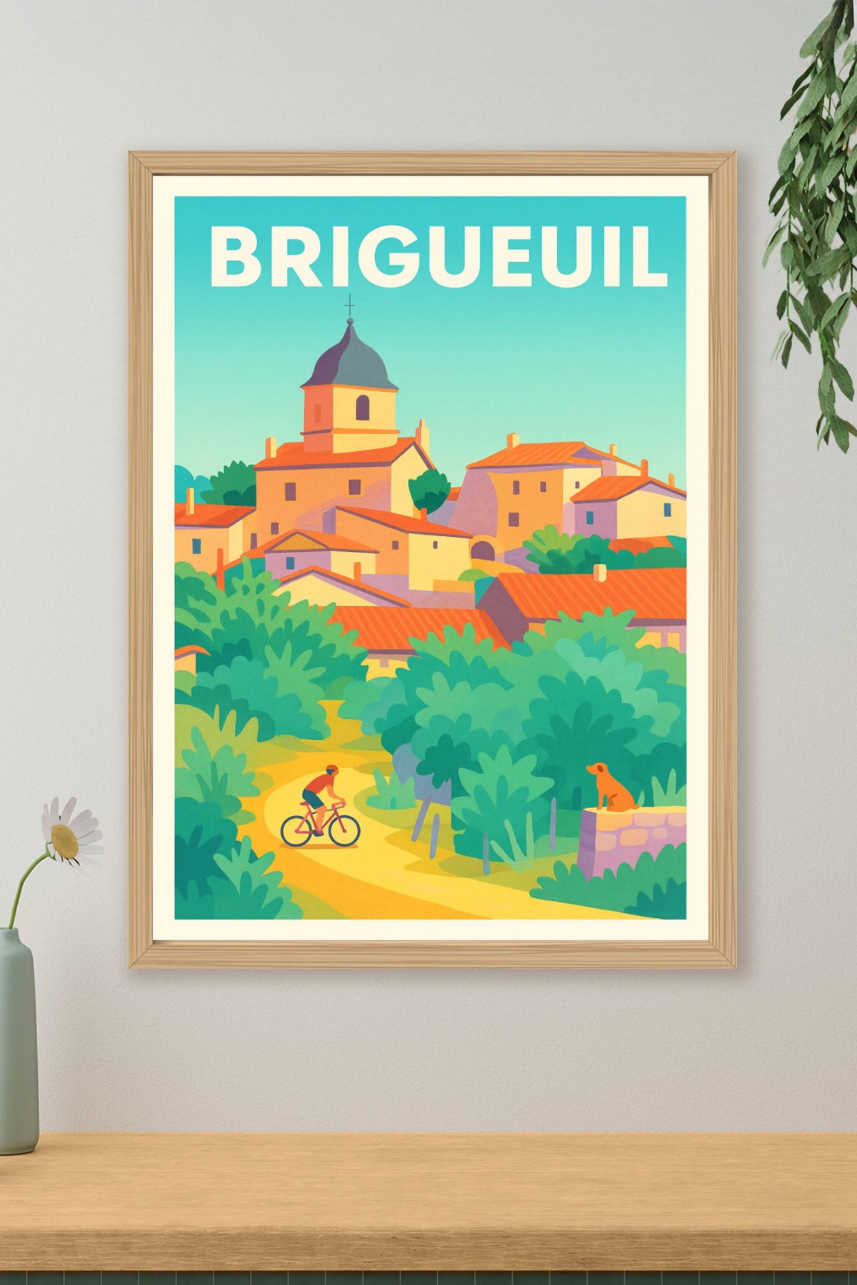 Affiche de Brigueuil - Charme et sérénité d'un village à découvrir