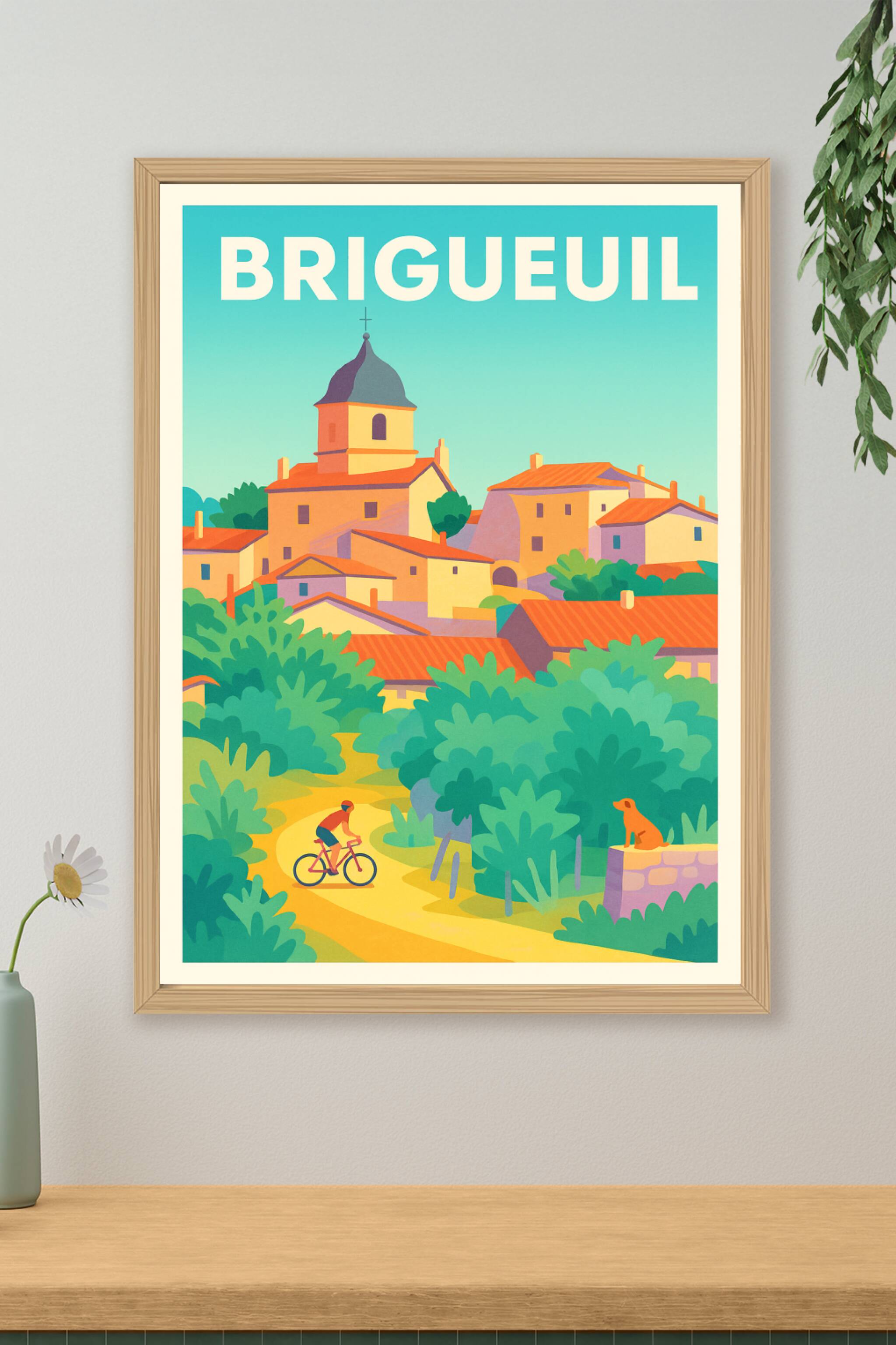Affiche de Brigueuil - Charme et sérénité d'un village à découvrir