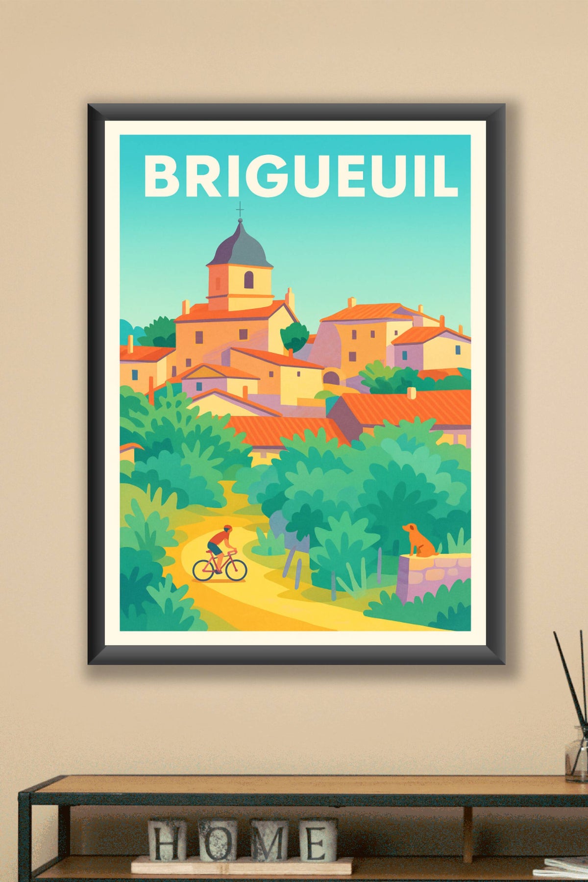Affiche de Brigueuil - Charme et sérénité d'un village à découvrir