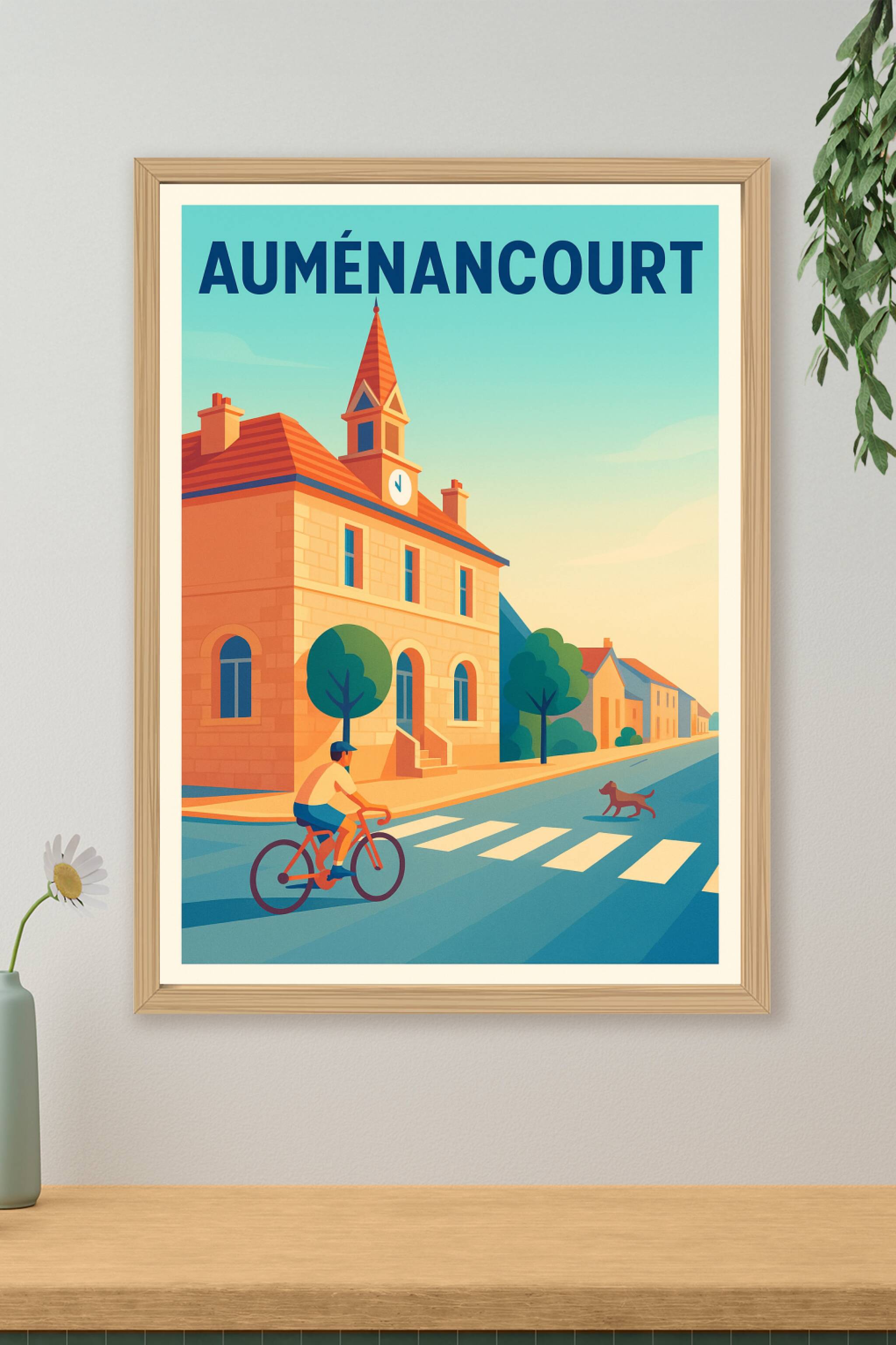 Affiche de Auménancourt - Tranquillité et charme à vélo