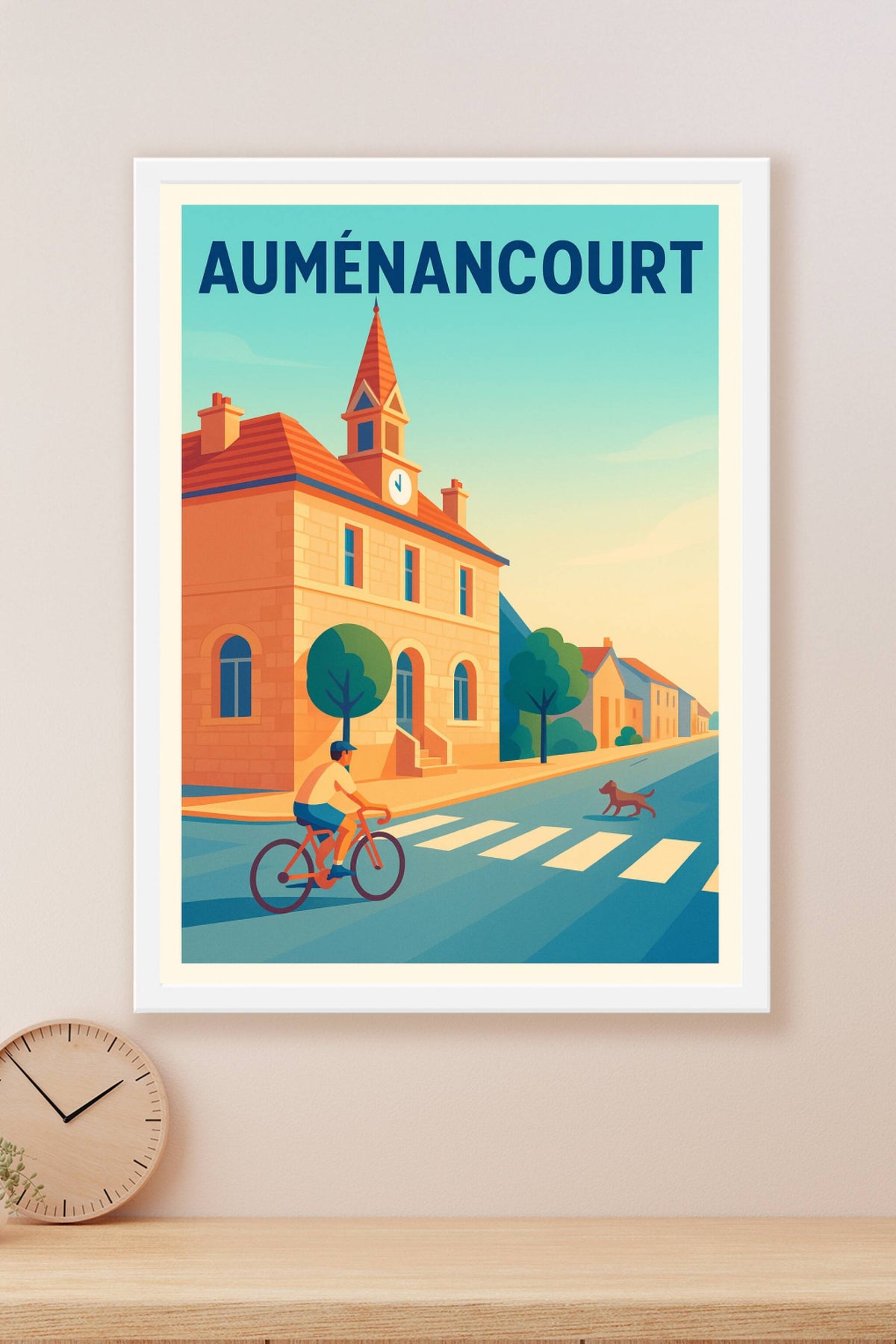 Affiche de Auménancourt - Tranquillité et charme à vélo