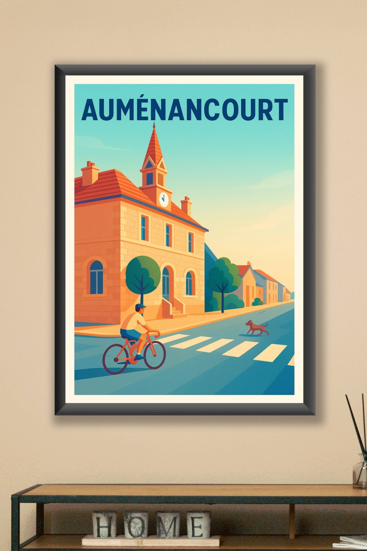 Affiche de Auménancourt - Tranquillité et charme à vélo
