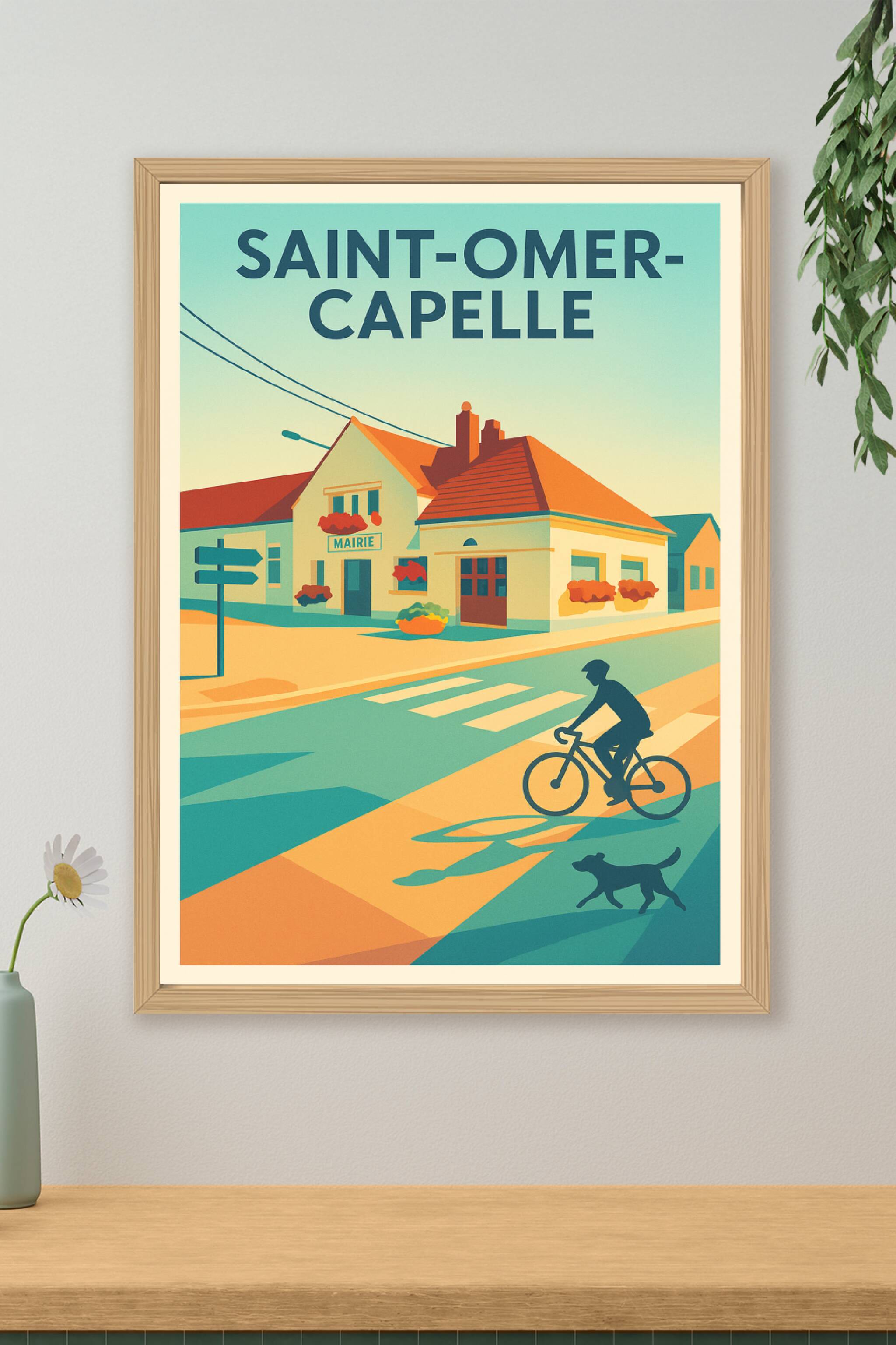 Affiche de Saint-Omer-Capelle - Charme tranquille à la mairie