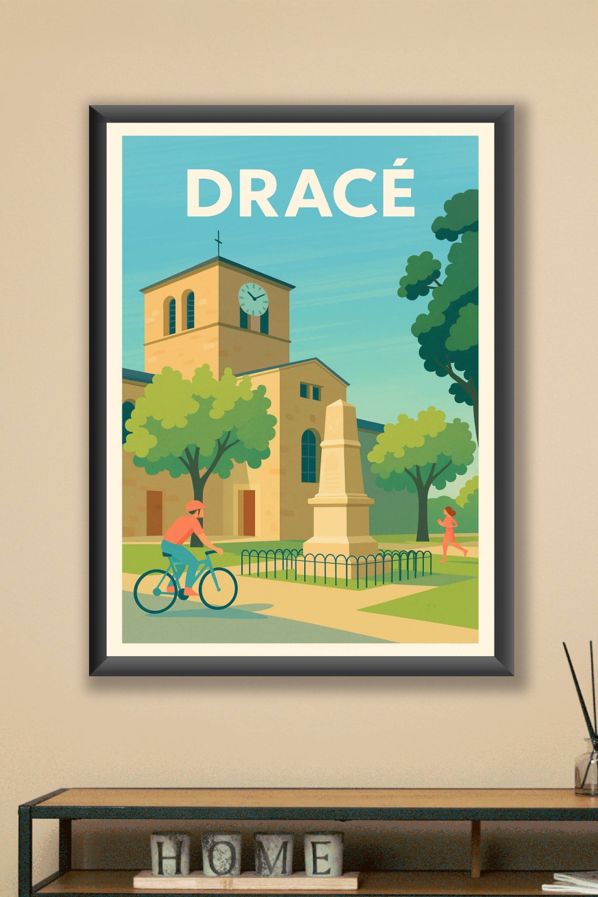 Affiche de Dracé - L'élégance tranquille d'un coin de campagne