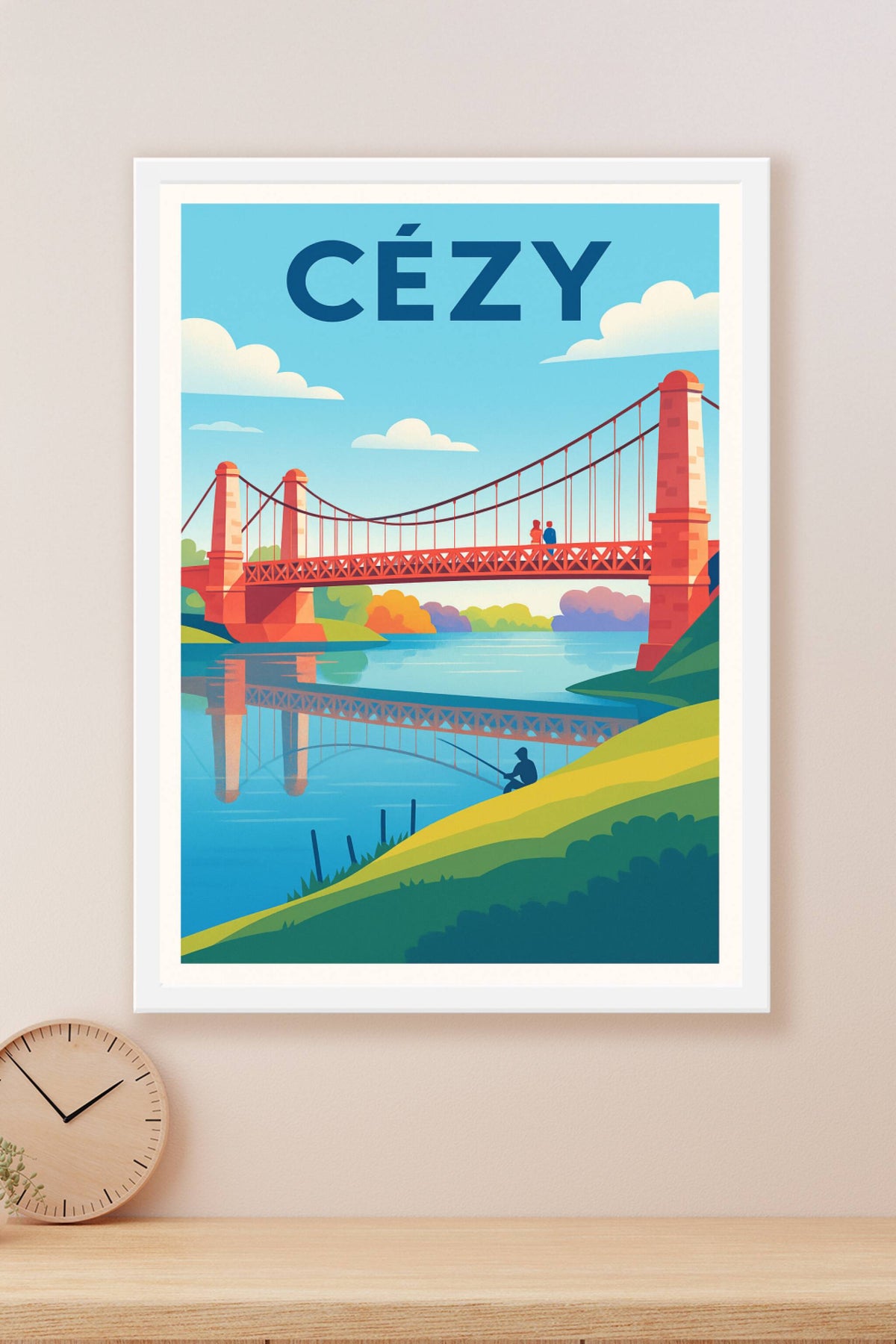 Affiche de Cézy - Charme paisible au fil de l'eau