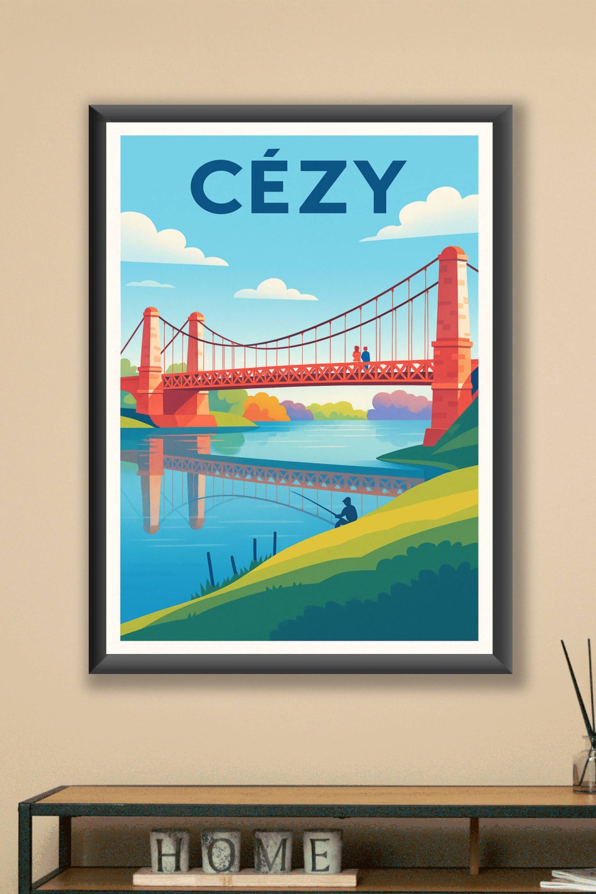 Affiche de Cézy - Charme paisible au fil de l'eau