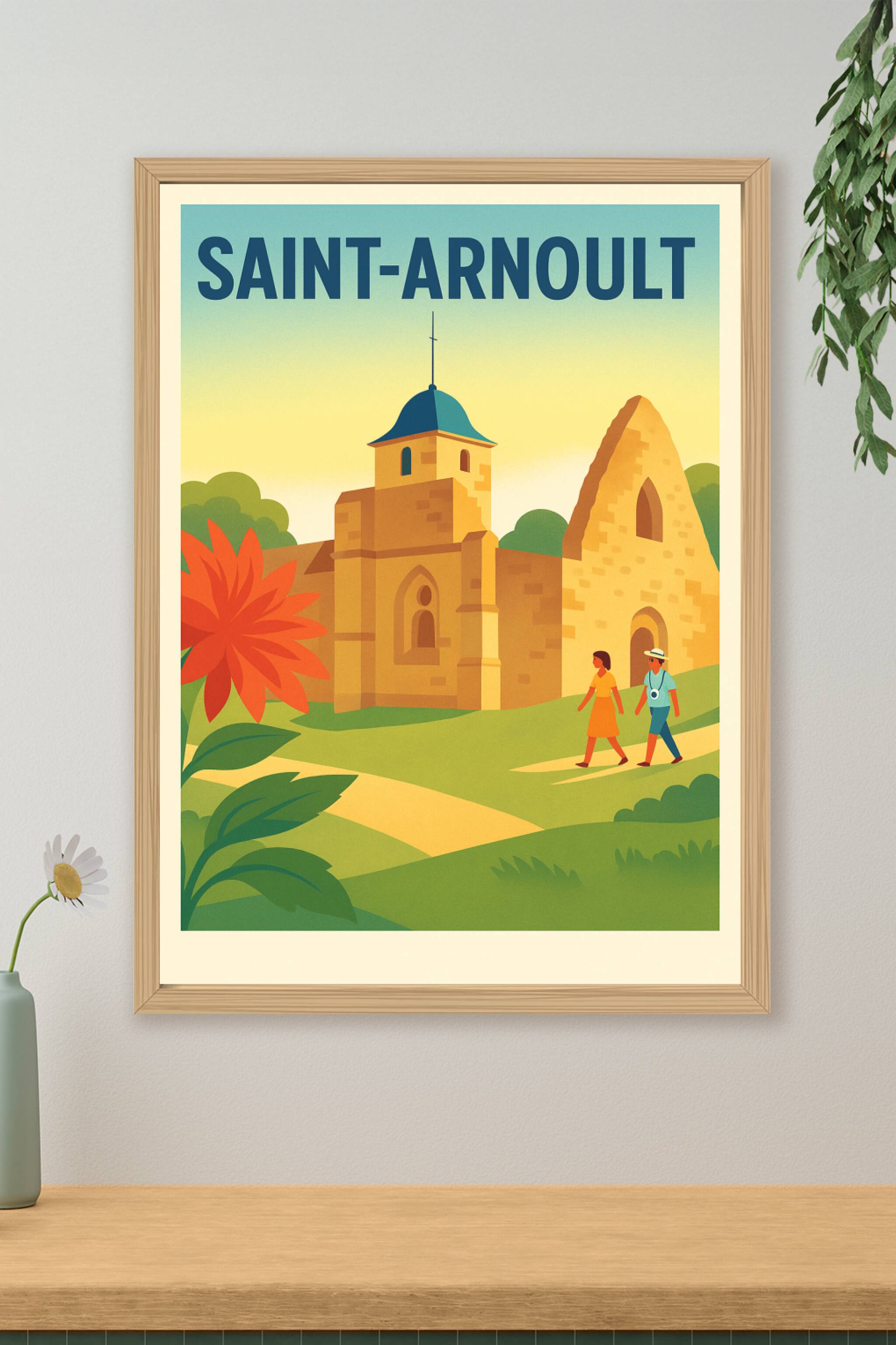 Affiche de Saint-Arnoult - Promenade au cœur du patrimoine