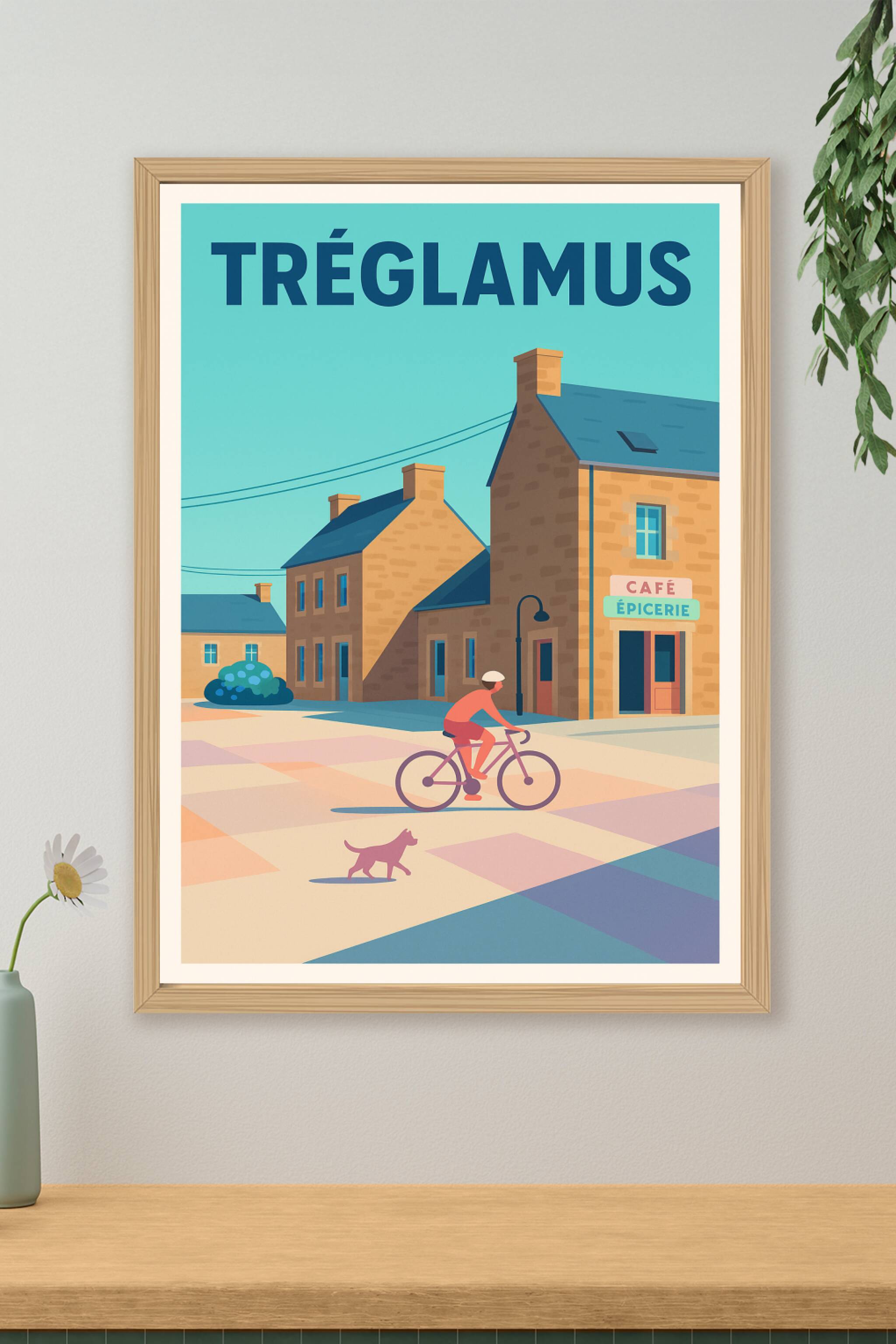 Affiche de Tréglamus - L'élégance paisible d'un village breton
