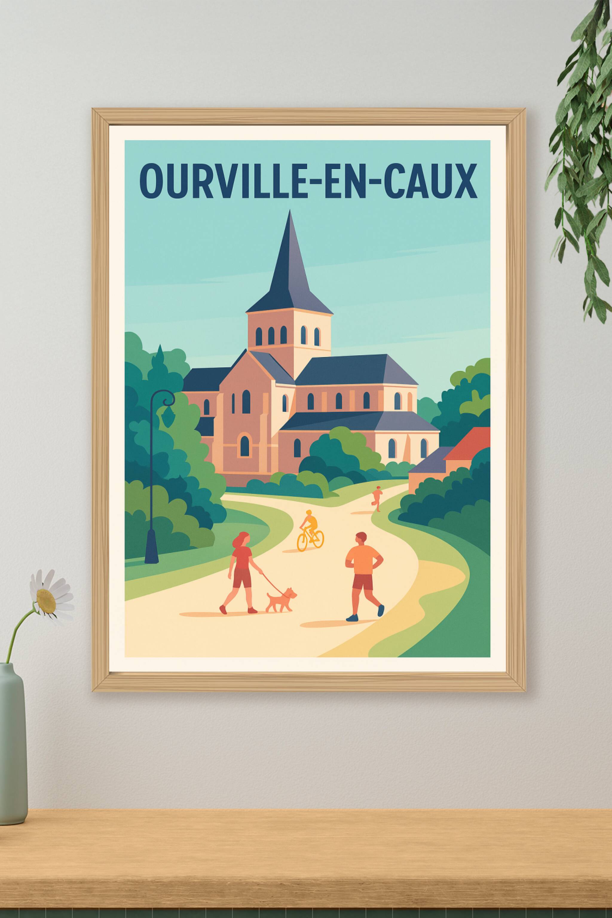 Affiche de Ourville-en-Caux - L'art de la promenade paisible