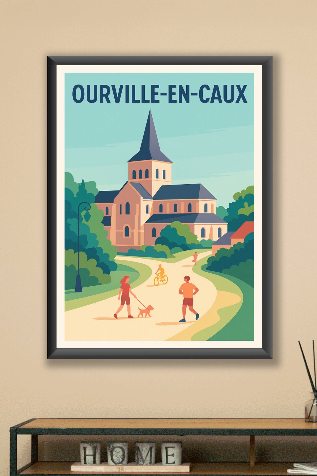 Affiche de Ourville-en-Caux - L'art de la promenade paisible