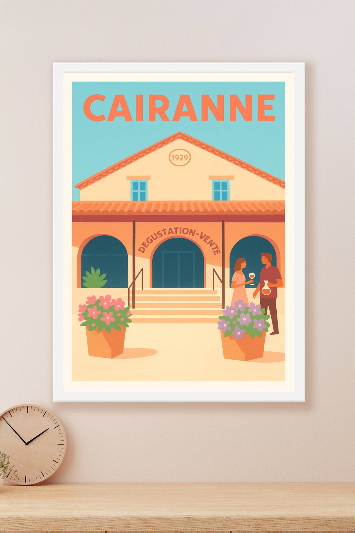 Affiche de Cairanne - L'art de la dégustation en Provence