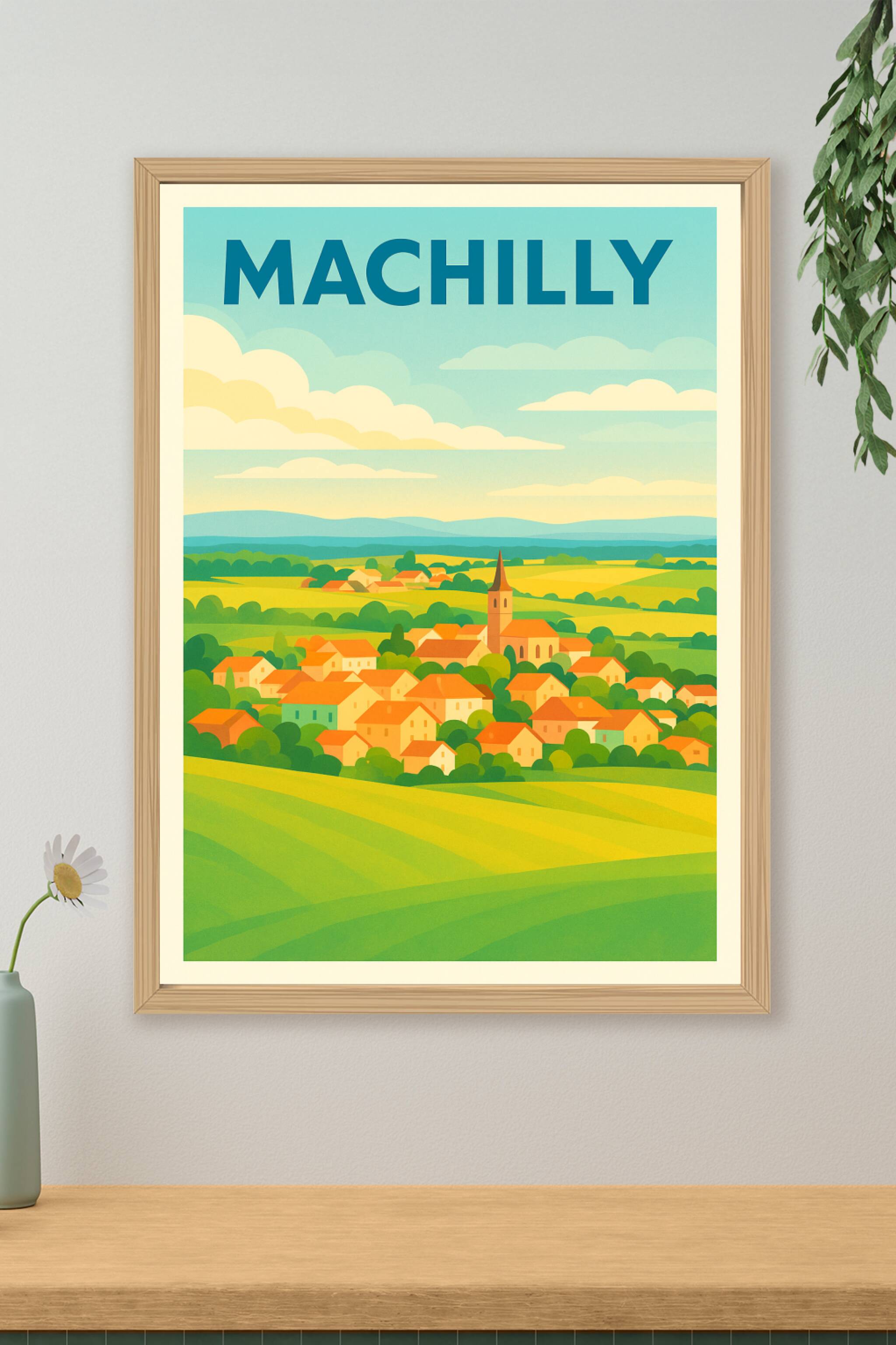 Affiche de Machilly - Charme bucolique de la campagne française