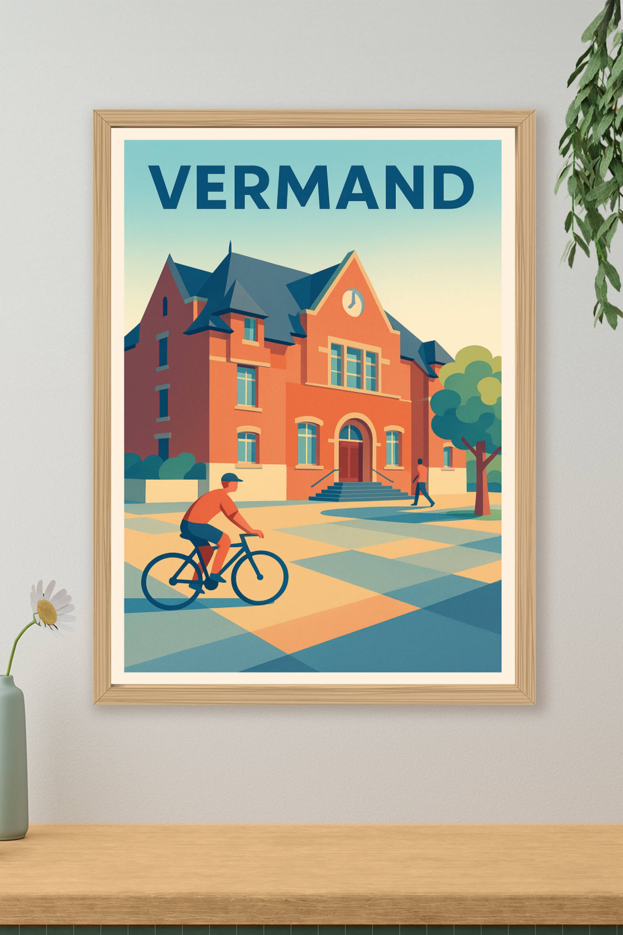 Affiche de Vermand - L'élégance architecturale au cœur de la ville