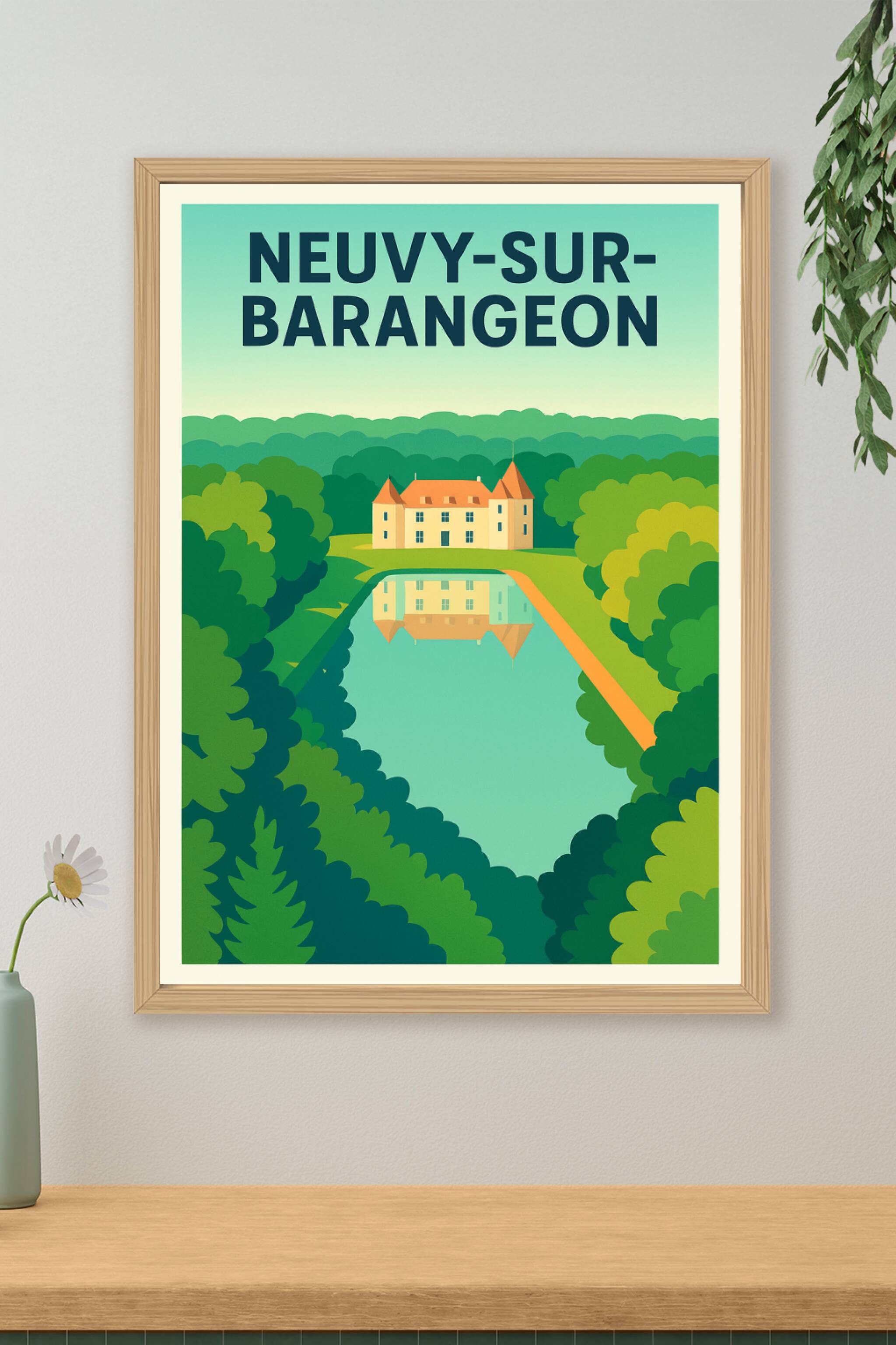 Affiche de Neuvy-sur-Barangeon - L'élégance paisible au cœur de la nature