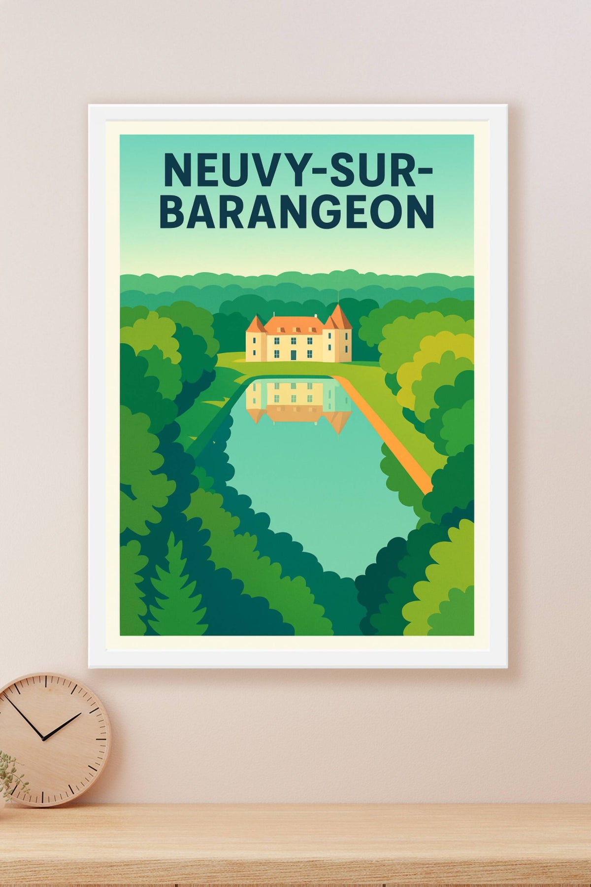 Affiche de Neuvy-sur-Barangeon - L'élégance paisible au cœur de la nature