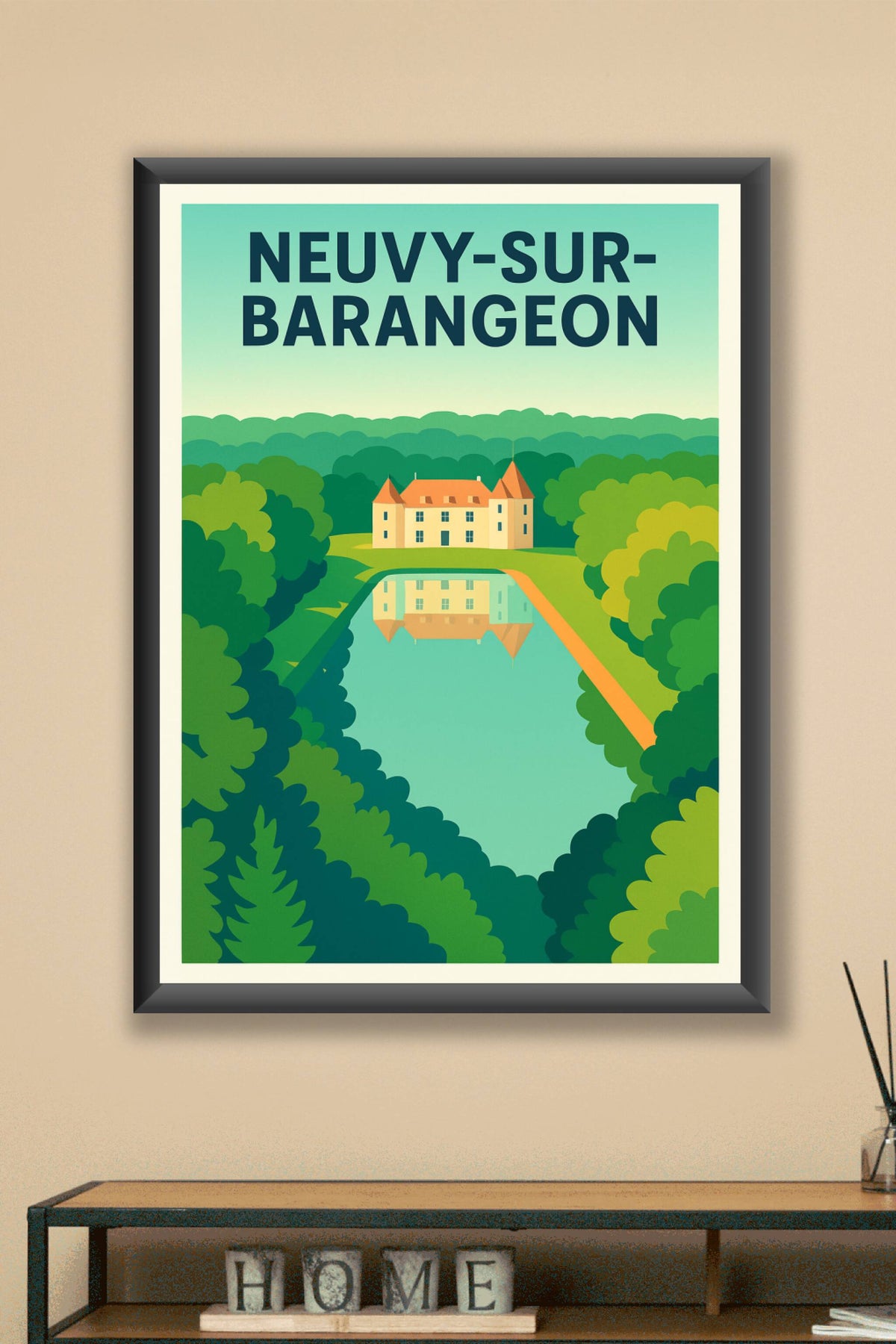 Affiche de Neuvy-sur-Barangeon - L'élégance paisible au cœur de la nature