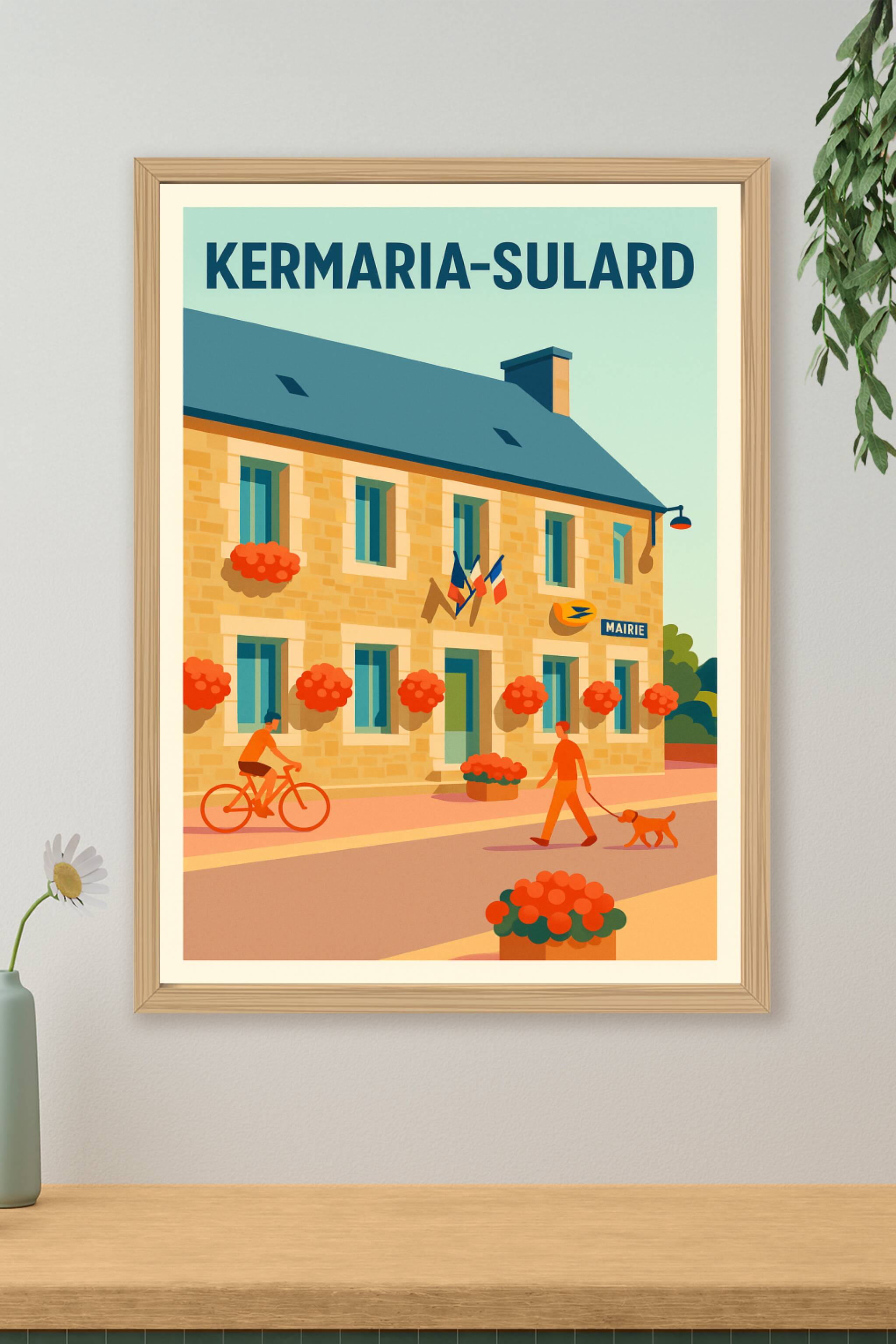 Affiche de Kermaria-Sulard - Charme et sérénité en Bretagne
