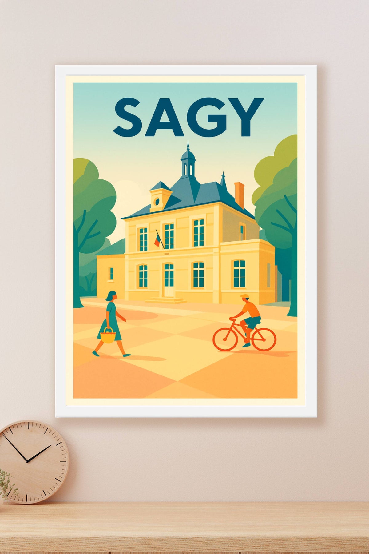 Affiche de Sagy - Charme et tranquillité au cœur du village