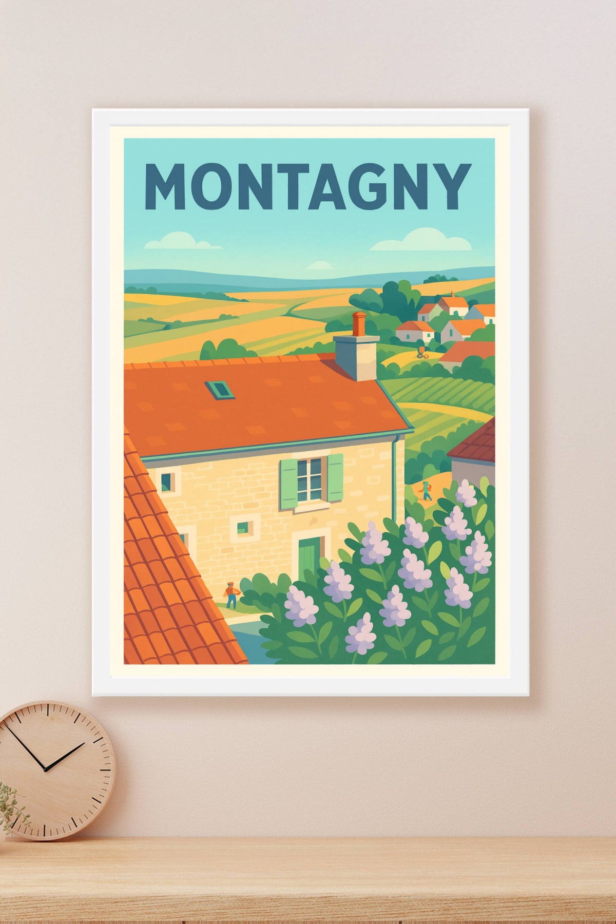 Affiche de Montagny - Charme bucolique et douceur de vie