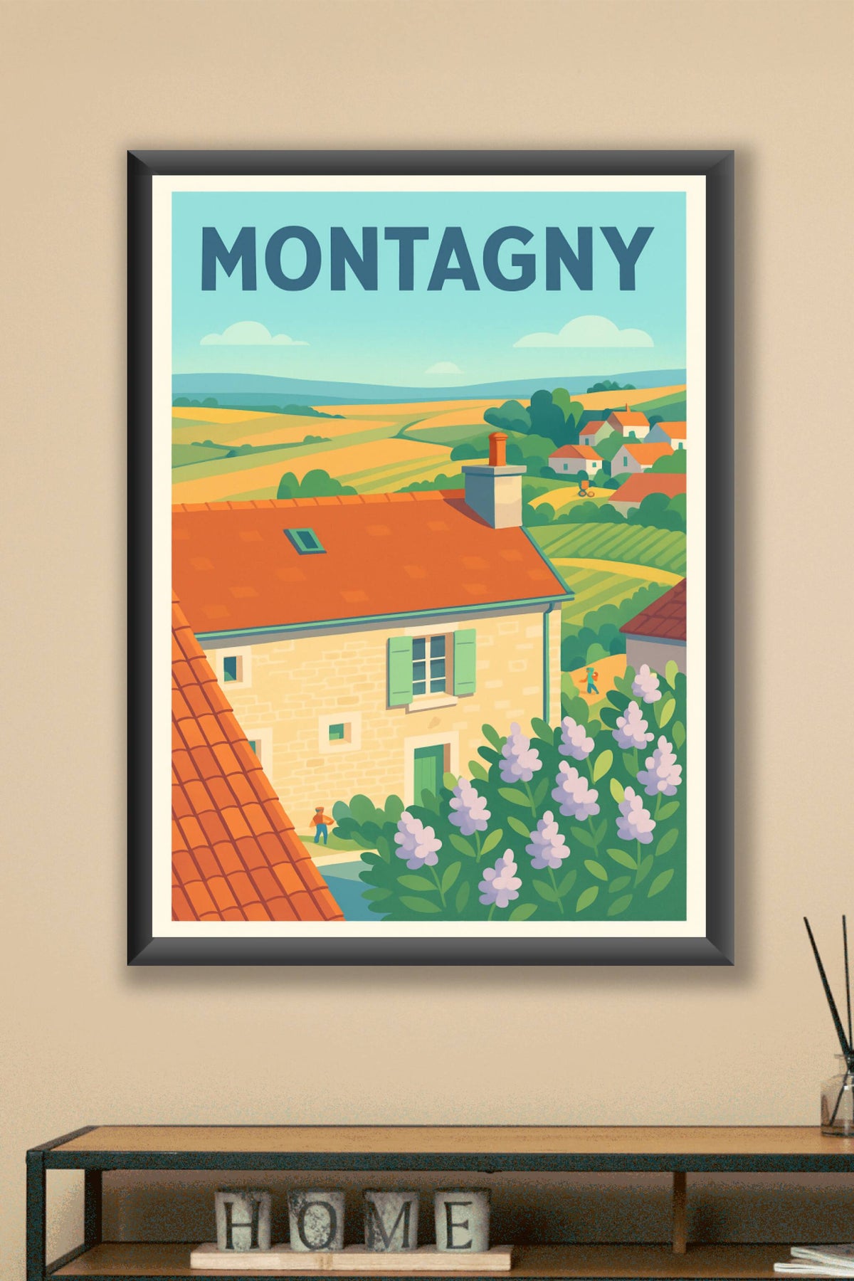 Affiche de Montagny - Charme bucolique et douceur de vie