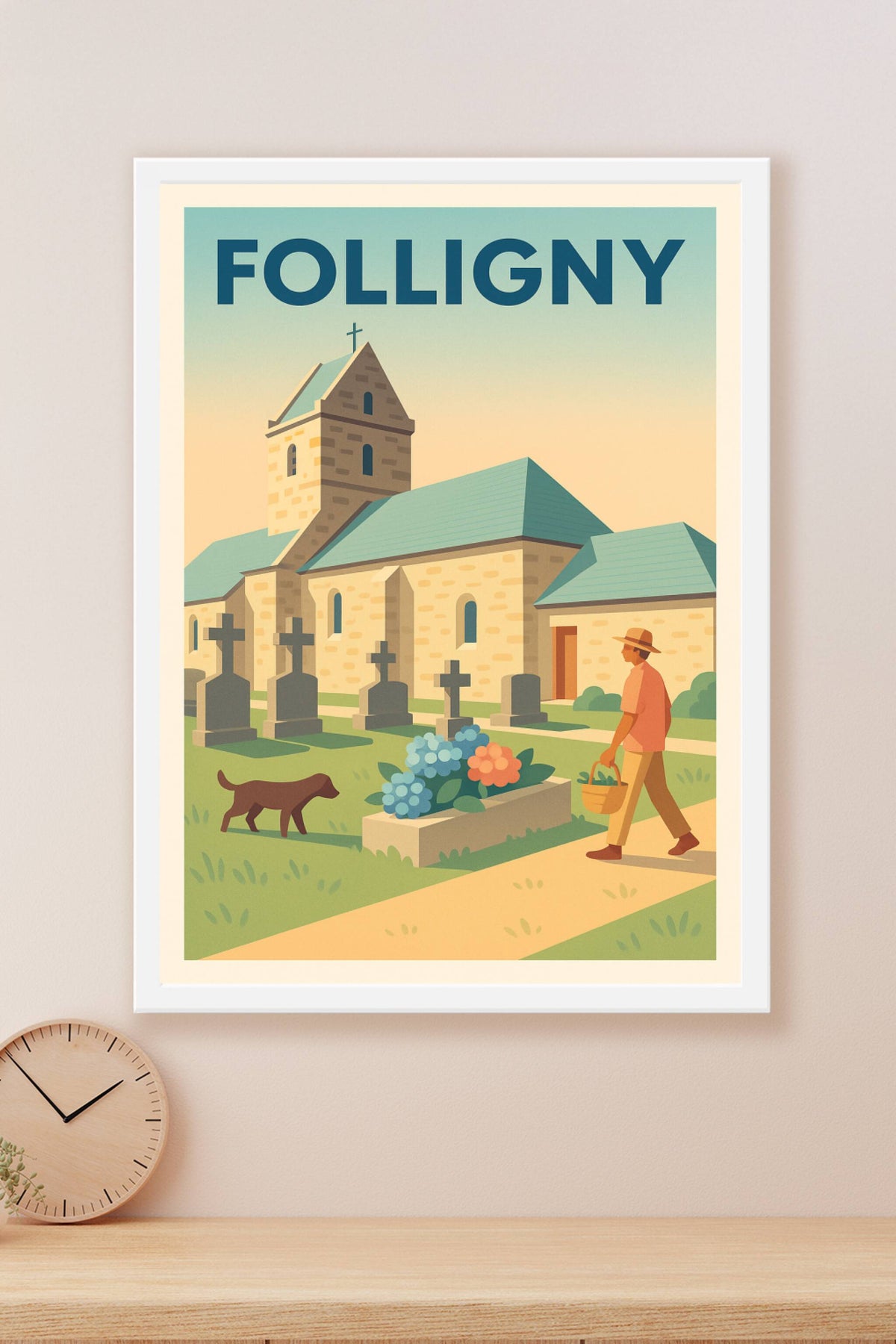 Affiche de Folligny - Sérénité au cœur du patrimoine normand
