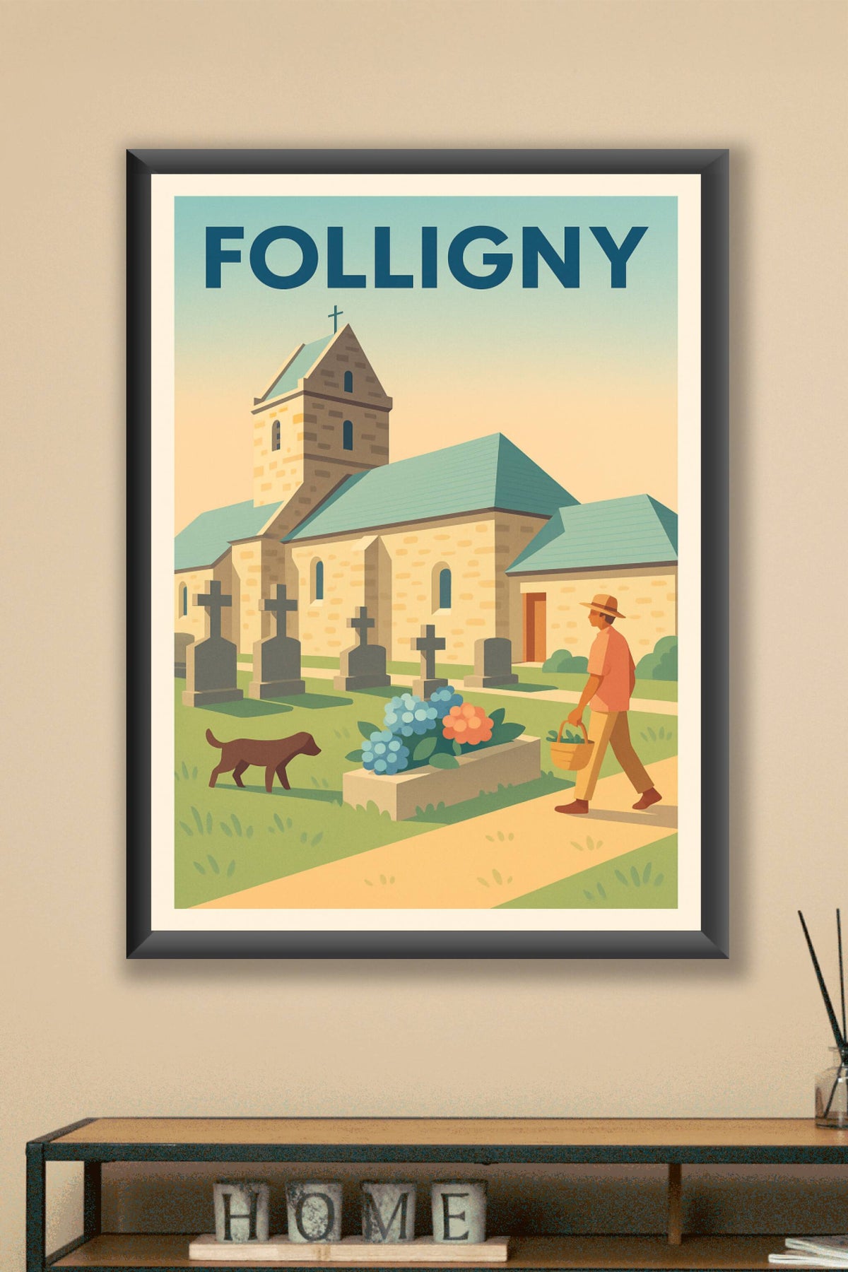 Affiche de Folligny - Sérénité au cœur du patrimoine normand