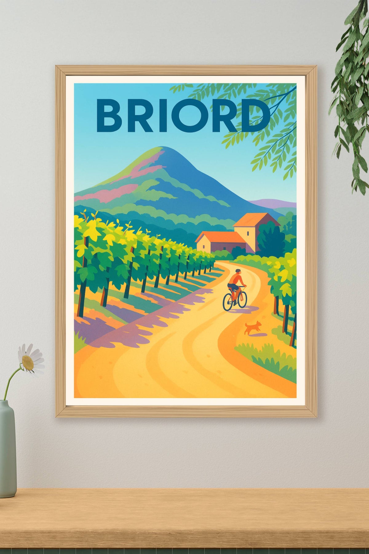Affiche de Briord - Évasion à vélo au cœur des vignobles