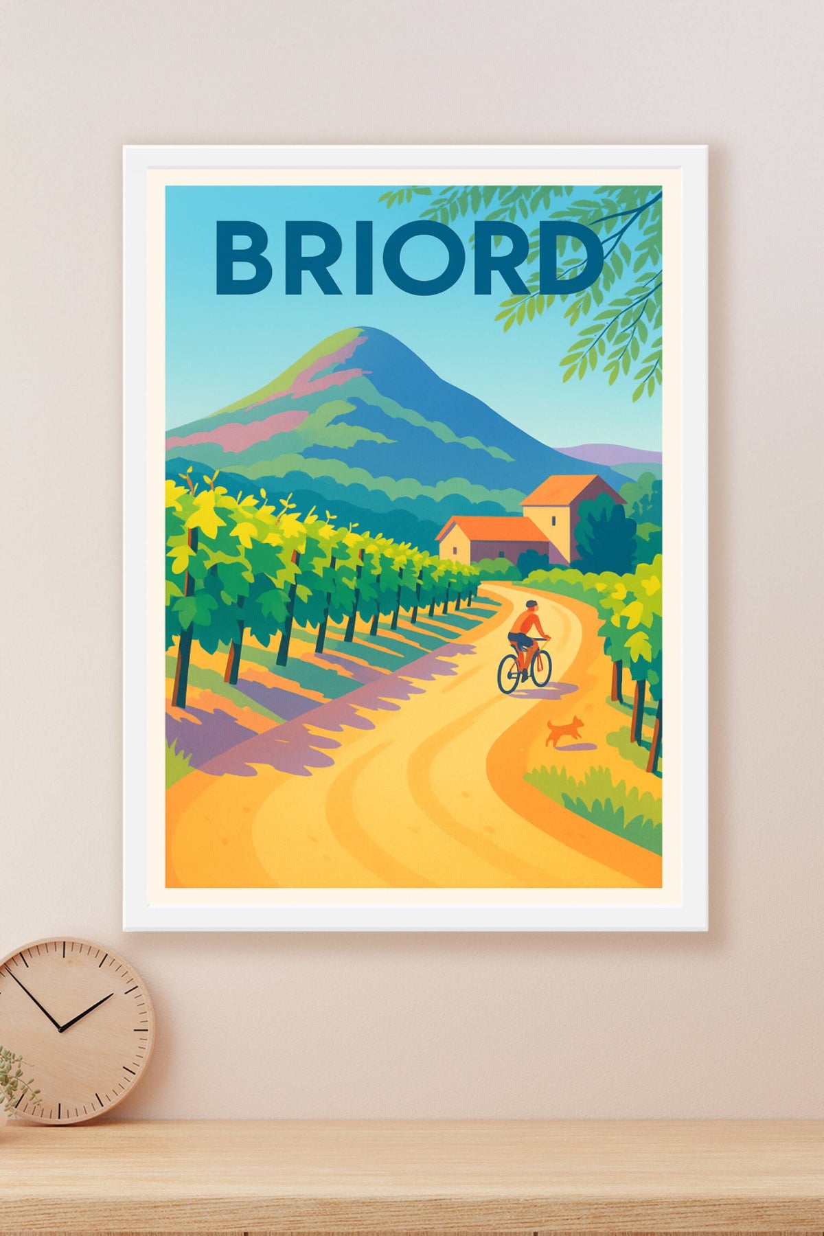 Affiche de Briord - Évasion à vélo au cœur des vignobles