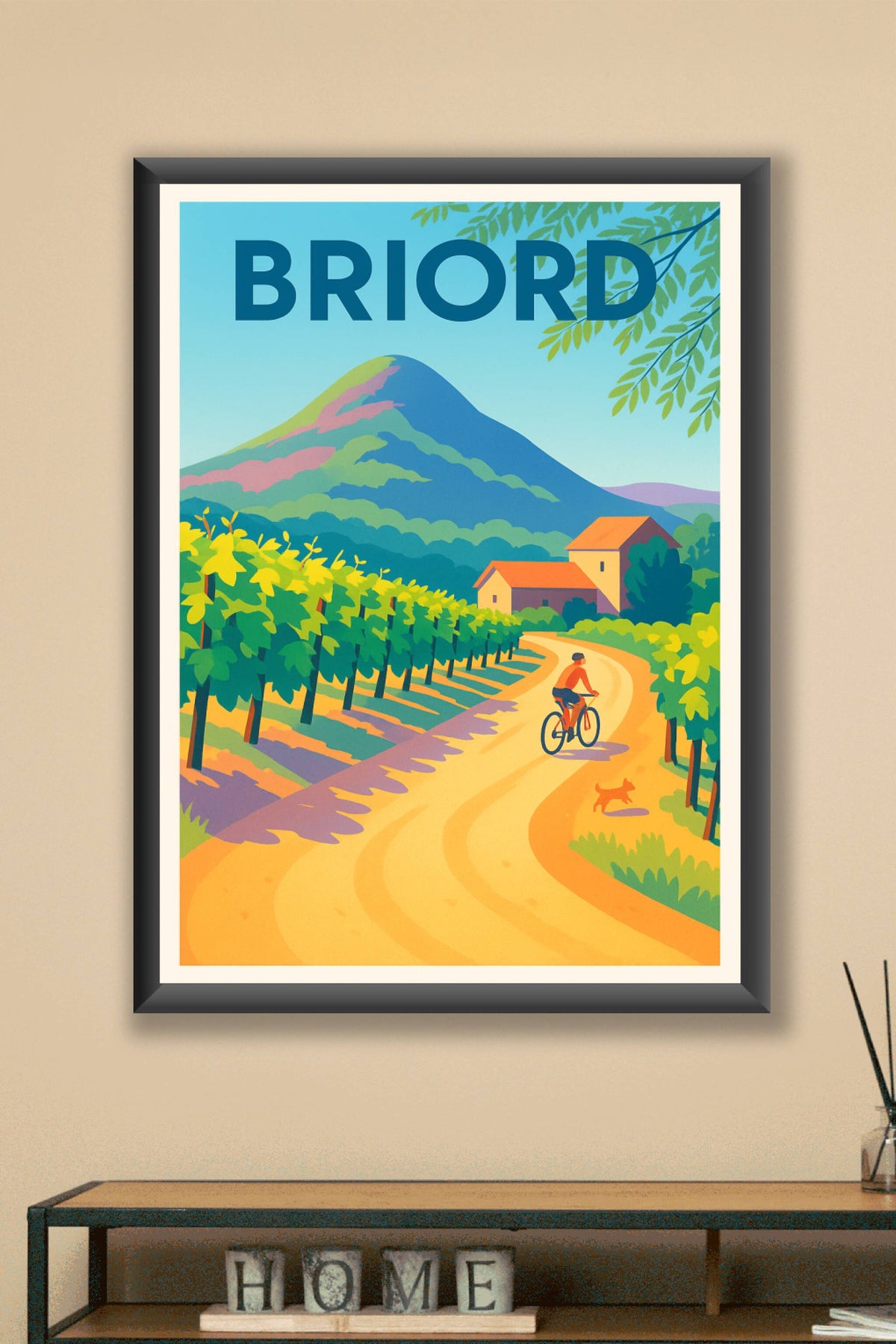Affiche de Briord - Évasion à vélo au cœur des vignobles