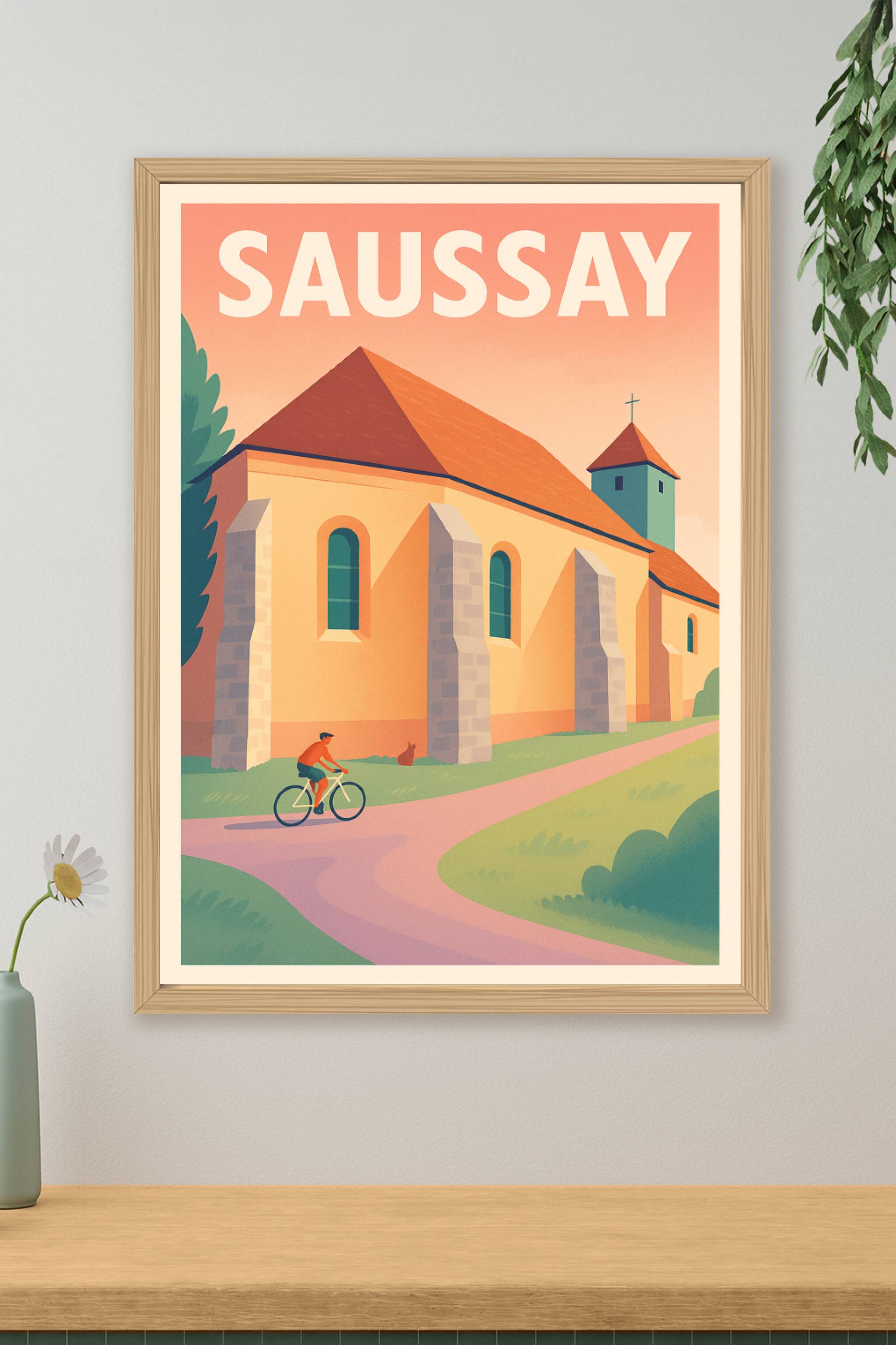 Affiche de Saussay - Invitation à la douceur de vivre