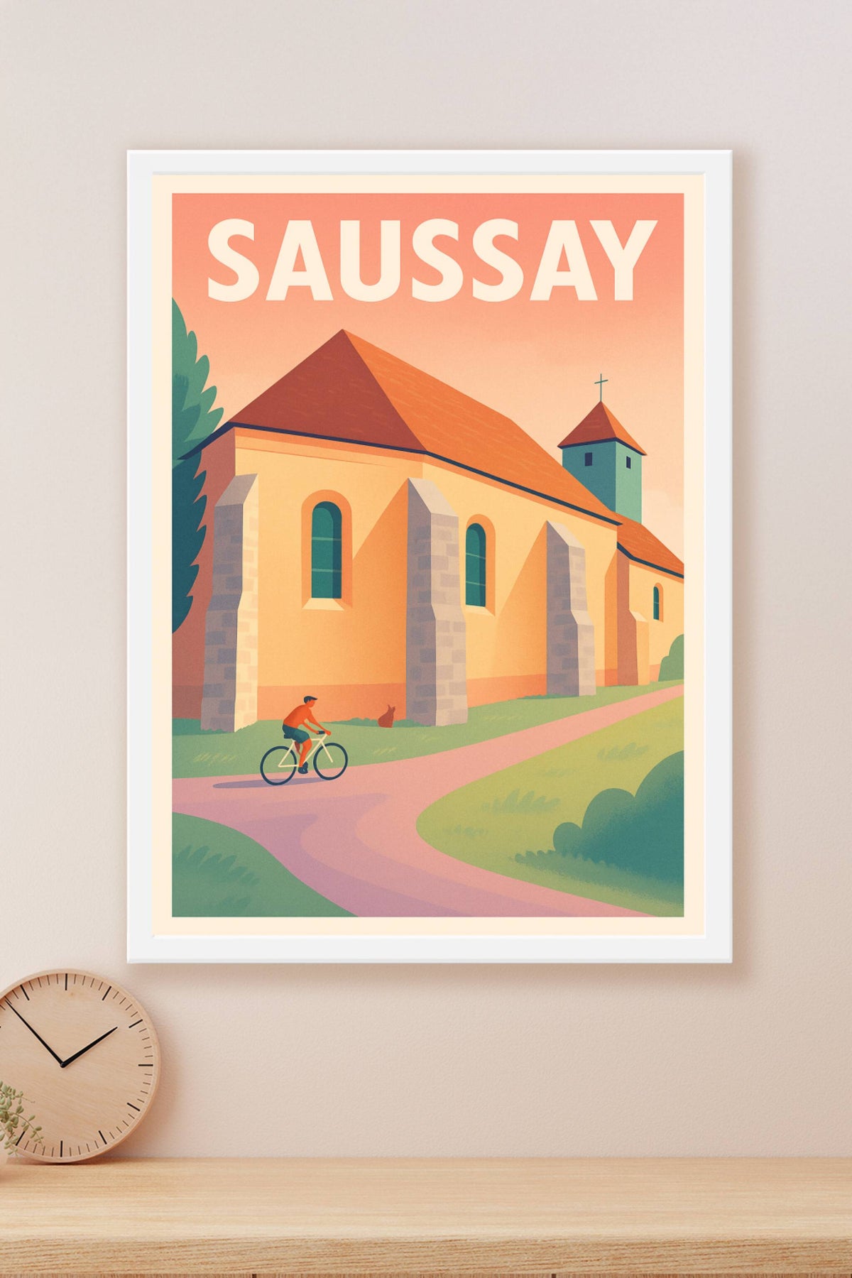 Affiche de Saussay - Invitation à la douceur de vivre