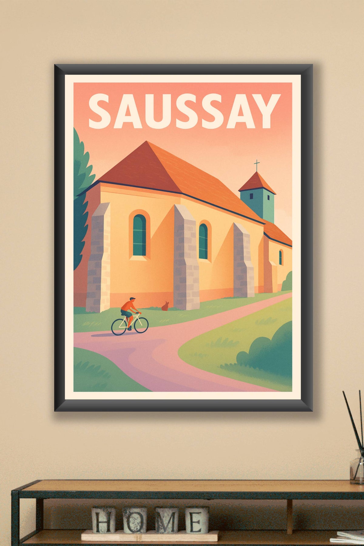 Affiche de Saussay - Invitation à la douceur de vivre