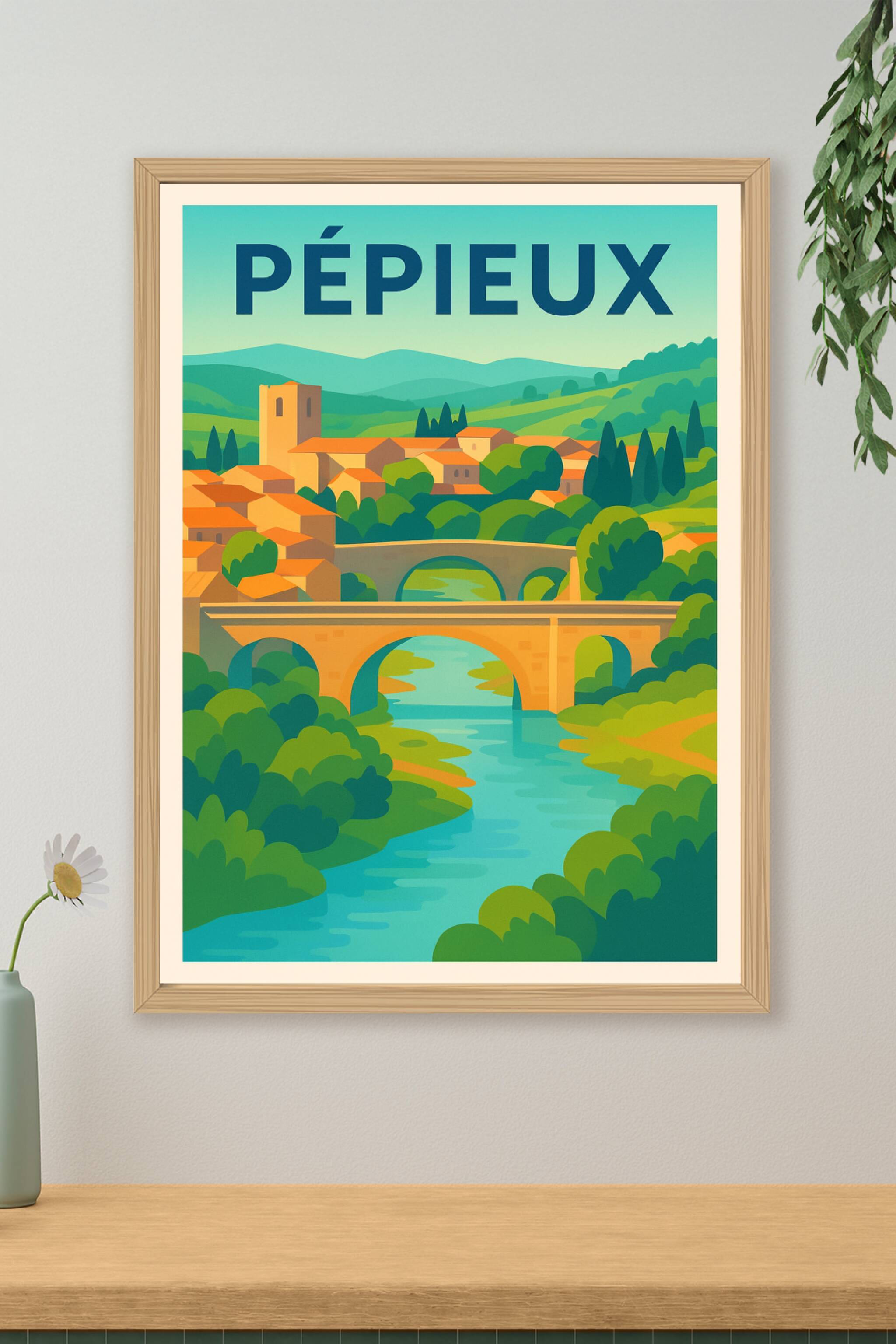 Affiche de Pépieux - Charme et sérénité au cœur du Languedoc