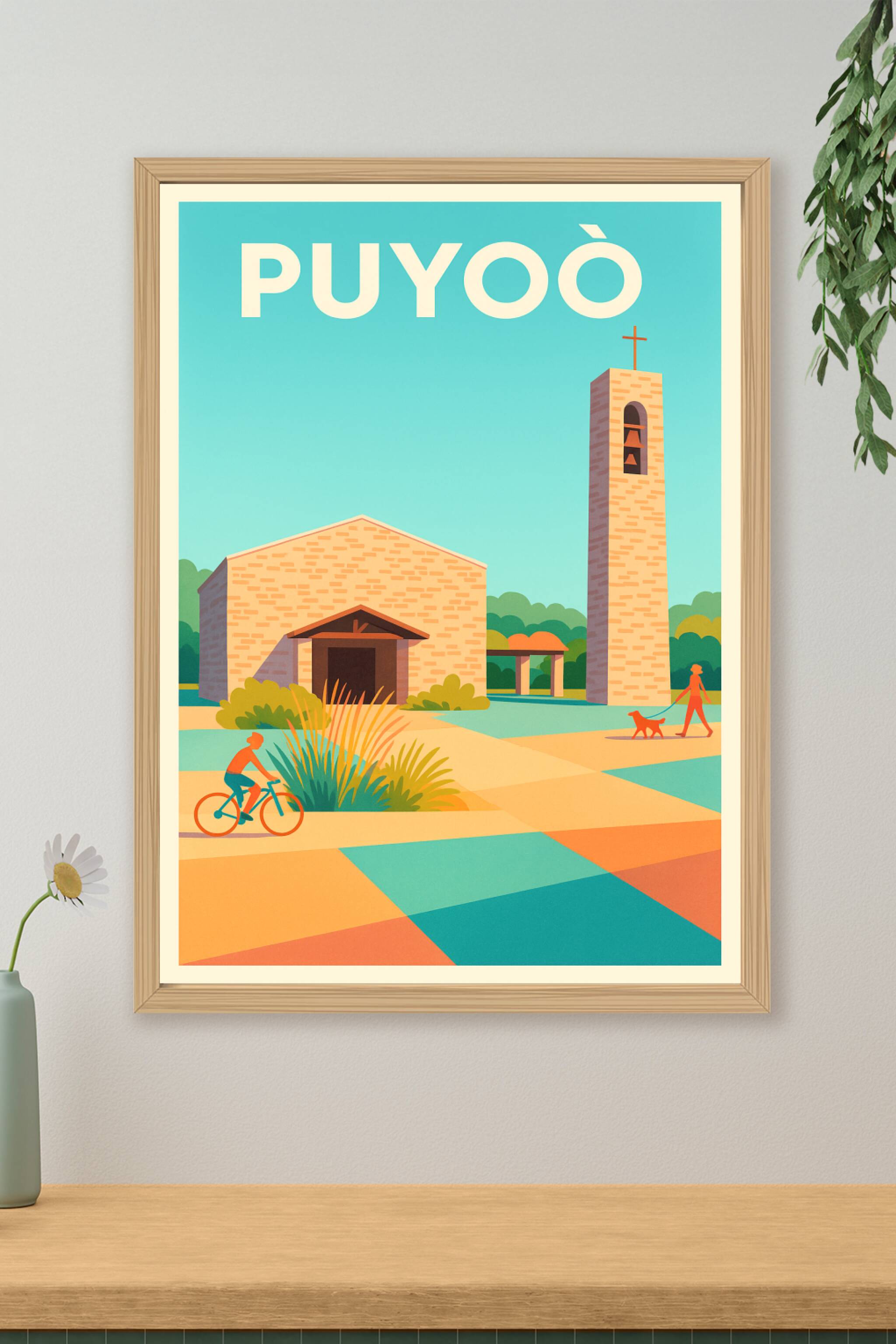 Affiche de Puyoò - Charme paisible et nature authentique