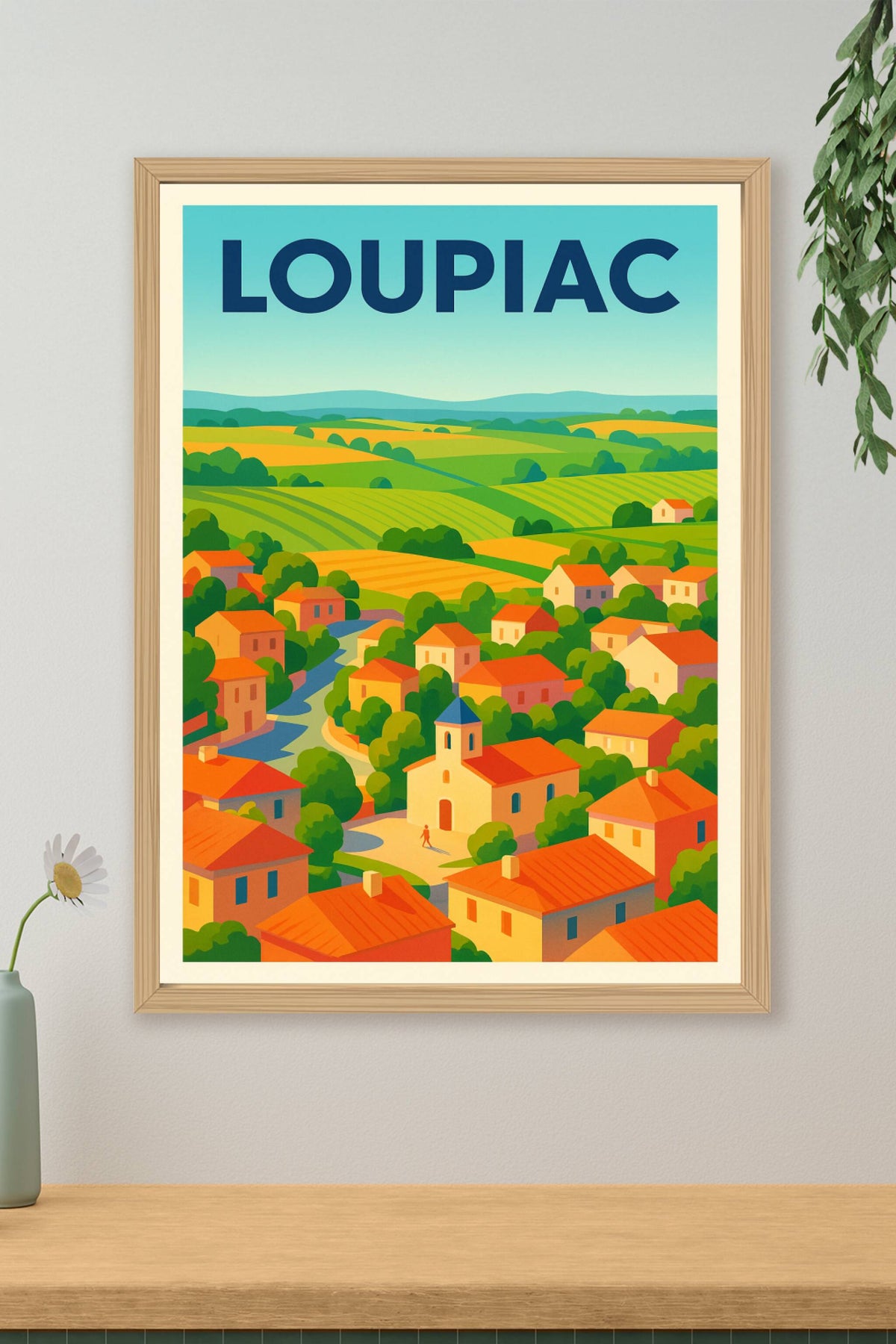 Affiche de Loupiac - Charme et sérénité d’un village viticole