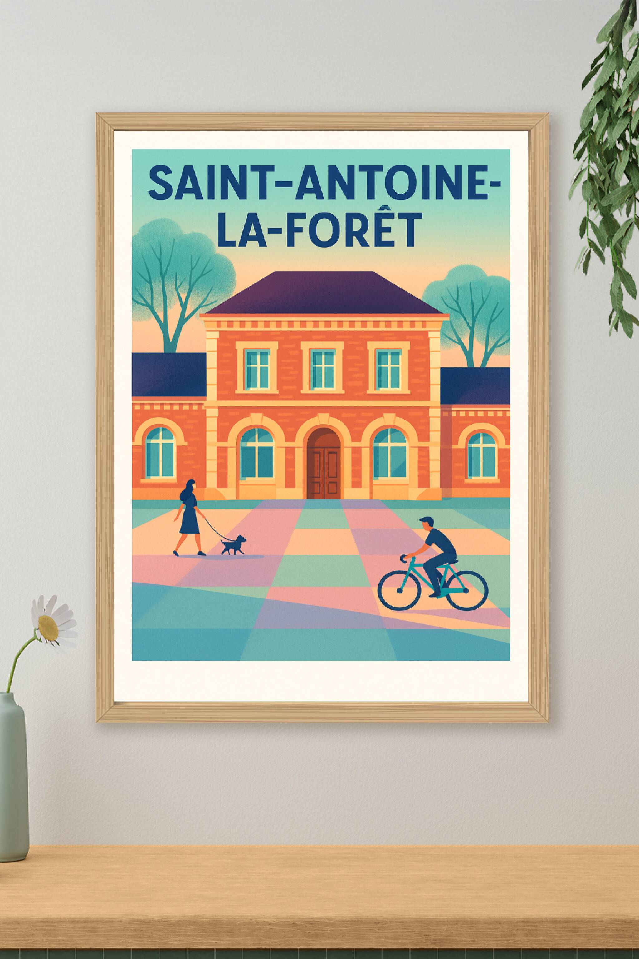 Affiche de Saint-Antoine-la-Forêt - Charme et douceur de vivre
