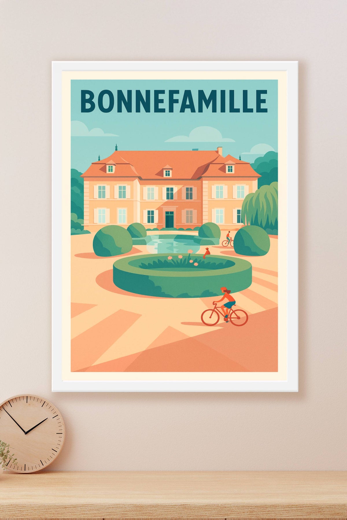 Affiche de Bonnefamille - L'élégance tranquille d'une journée ensoleillée