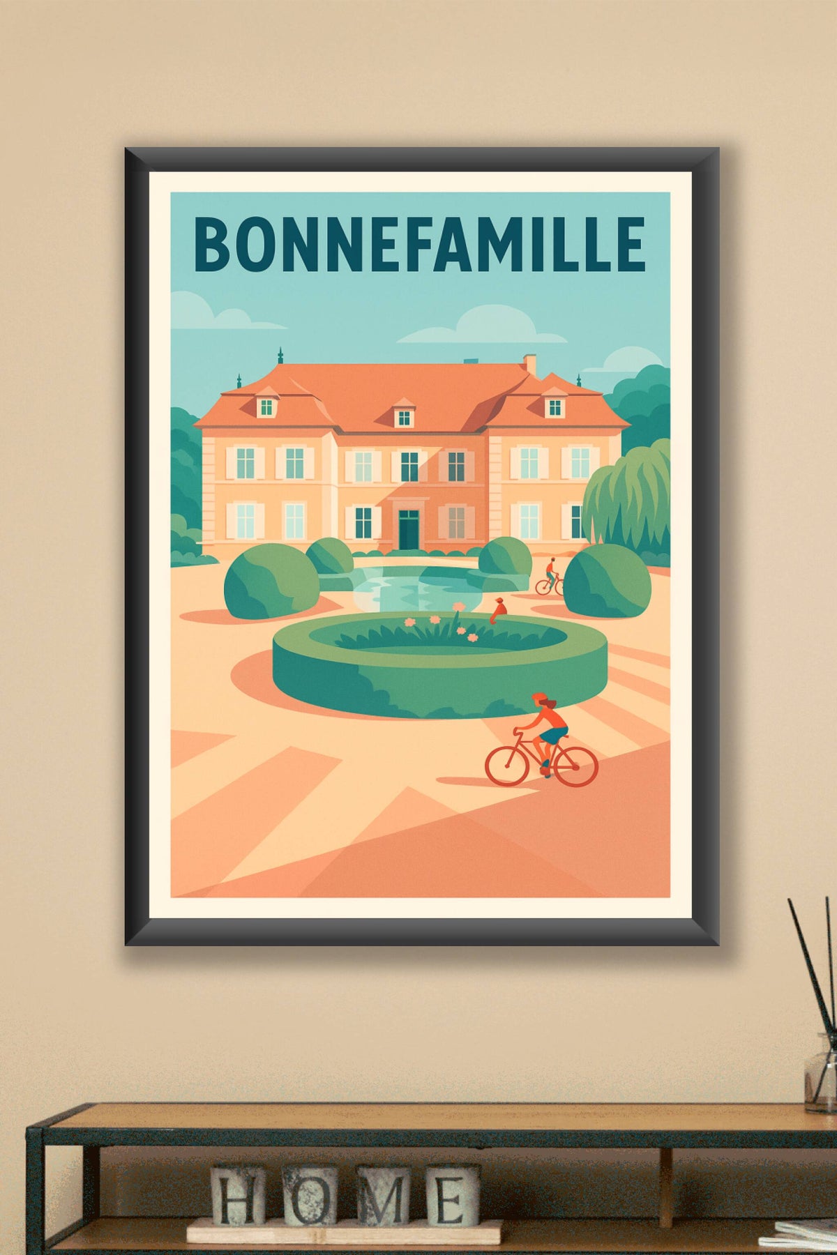 Affiche de Bonnefamille - L'élégance tranquille d'une journée ensoleillée