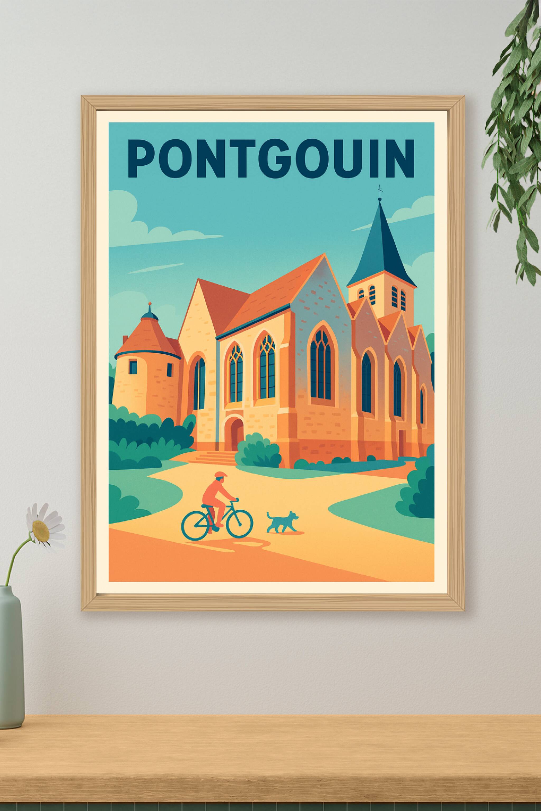 Affiche de Pontgouin - Charme et sérénité au cœur de l'architecture locale