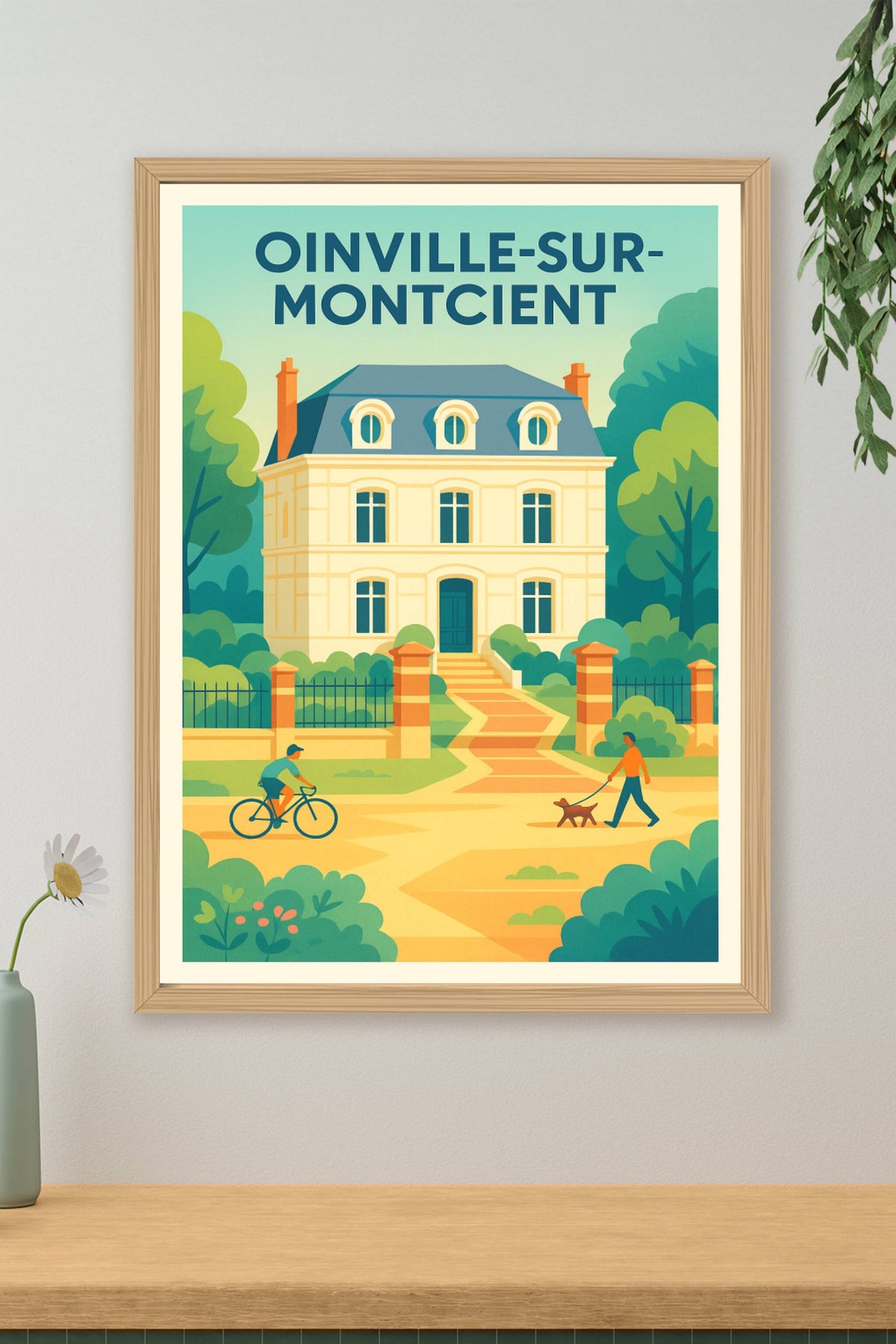 Affiche de Oinville-sur-Montcient - Charme et douceur de la vie de village