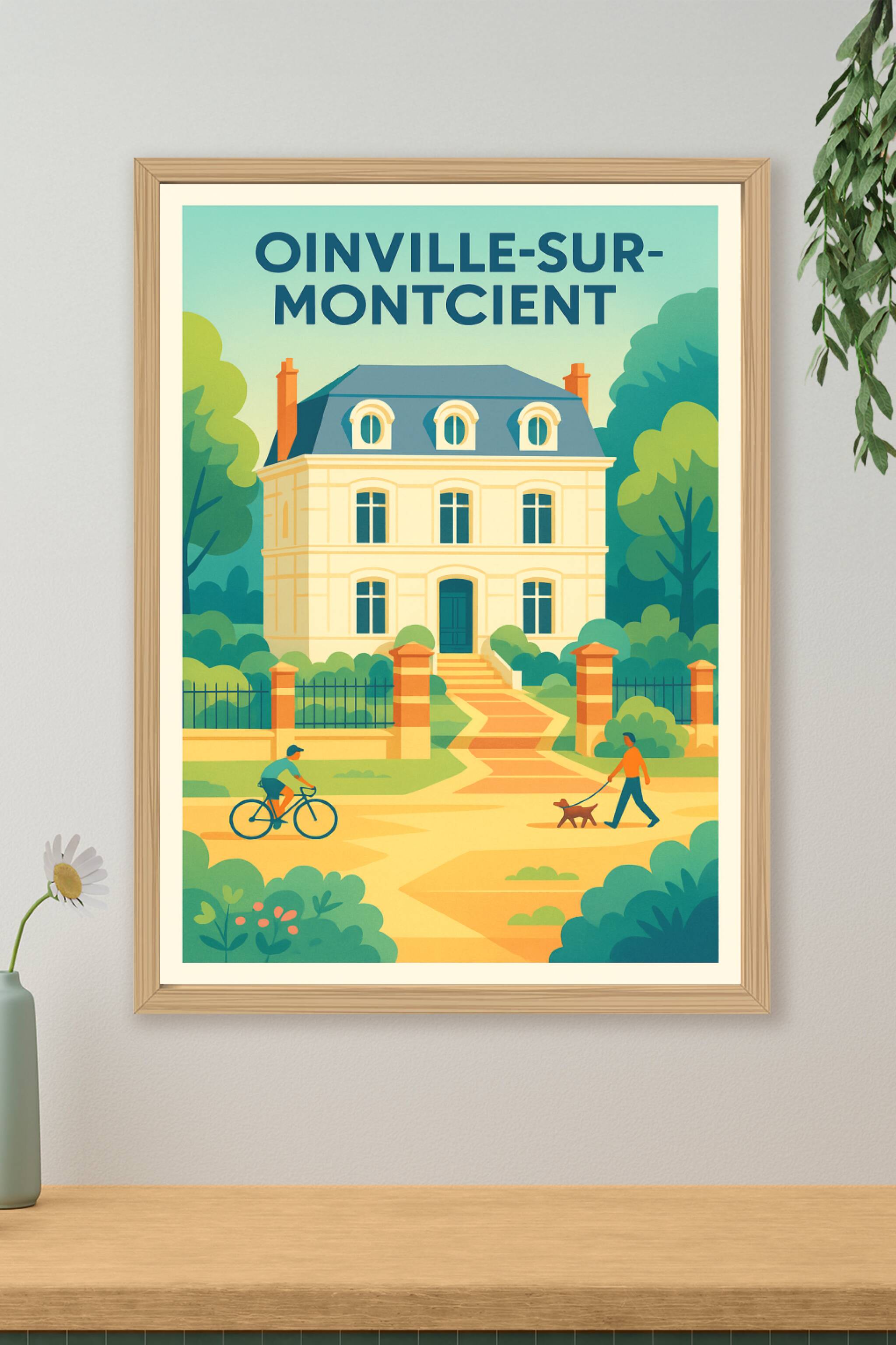 Affiche de Oinville-sur-Montcient - Charme et douceur de la vie de village