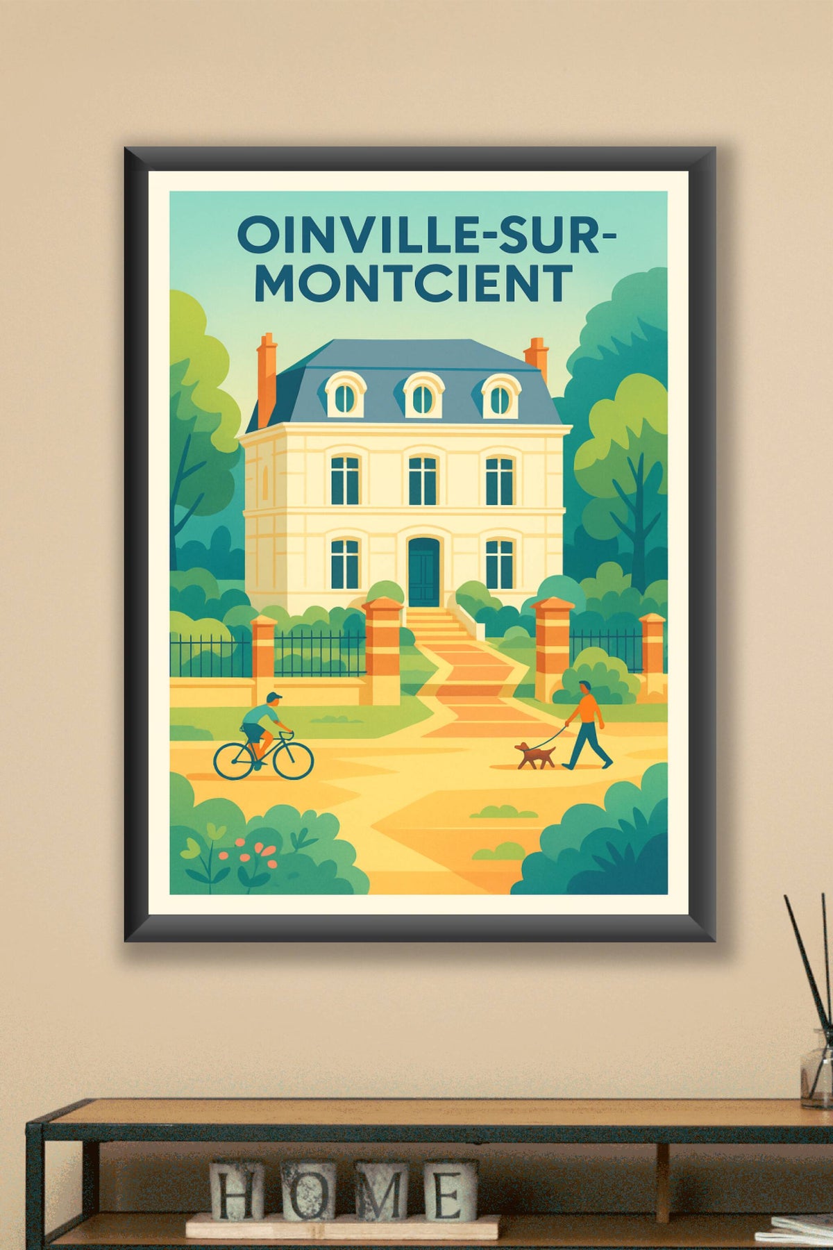 Affiche de Oinville-sur-Montcient - Charme et douceur de la vie de village
