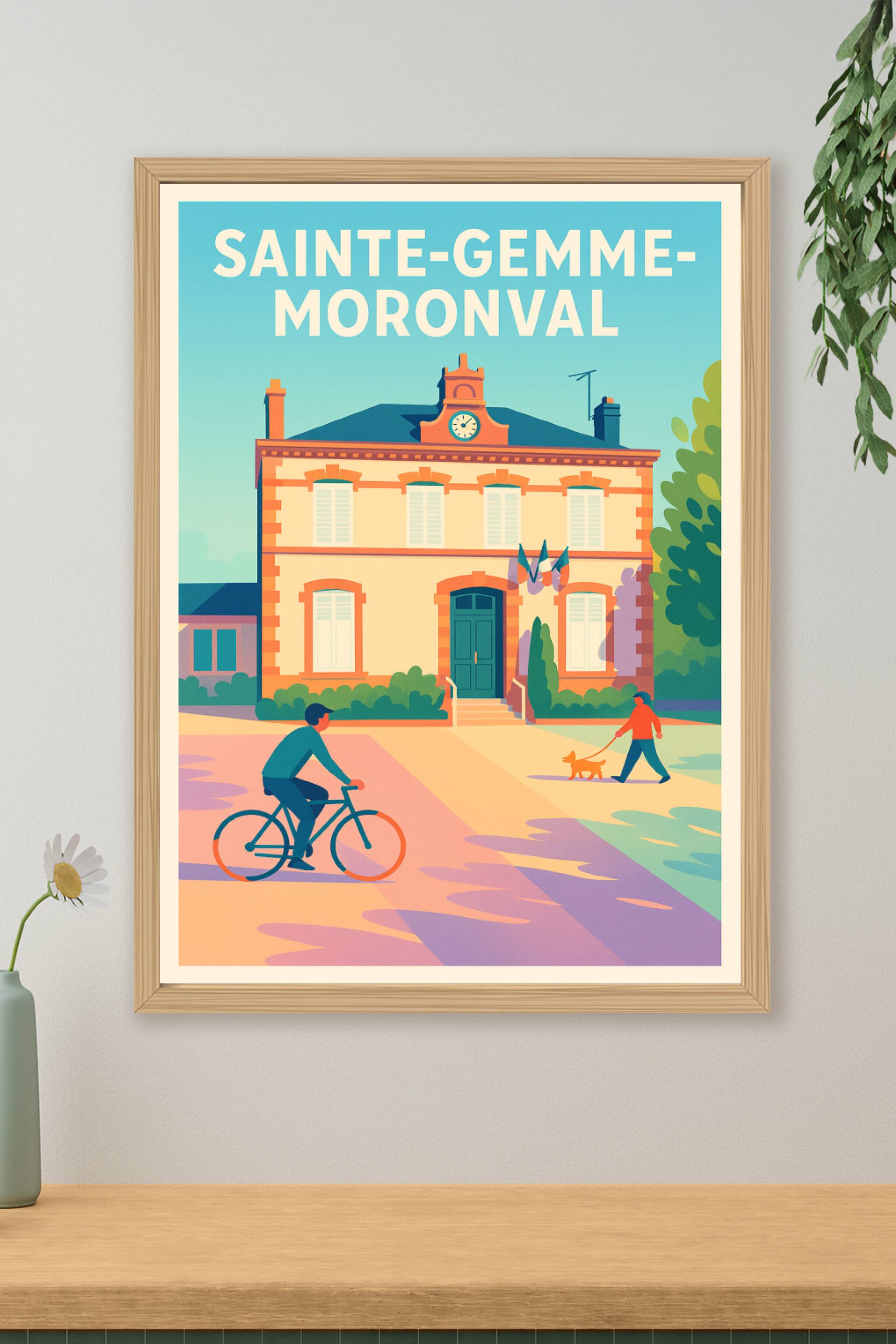 Affiche de Sainte-Gemme-Moronval - Charme et tranquillité à la française