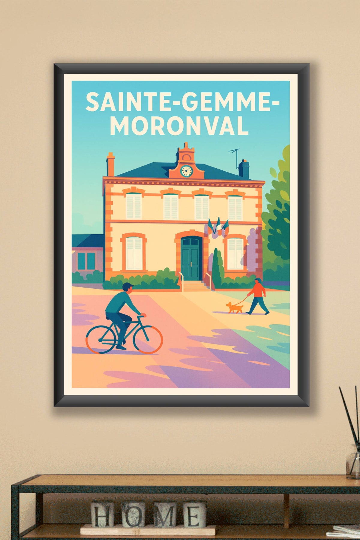 Affiche de Sainte-Gemme-Moronval - Charme et tranquillité à la française
