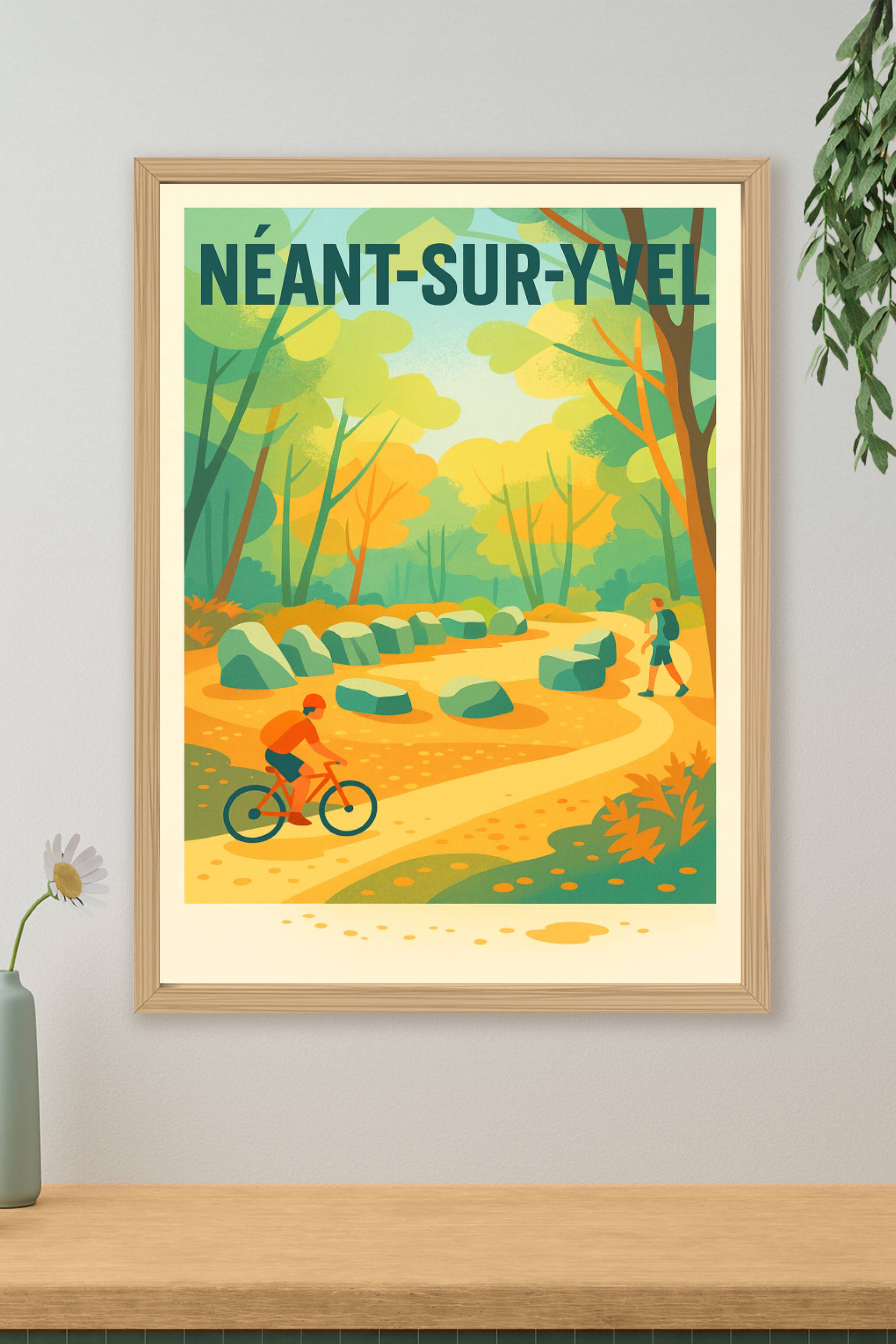 Affiche de Néant-sur-Yvel - Évasion nature à vélo et à pied